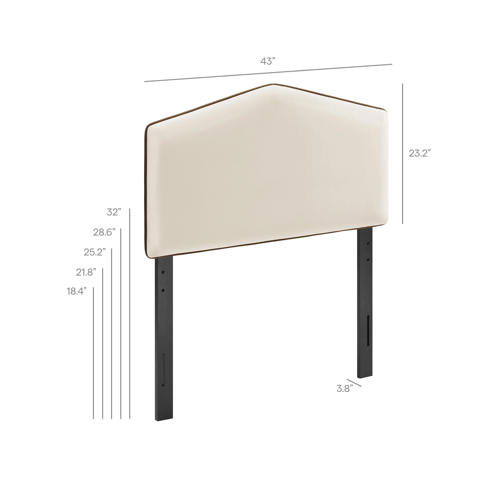 Cosette Performance Velvet Twin Size Headboard by Modway - Image 8