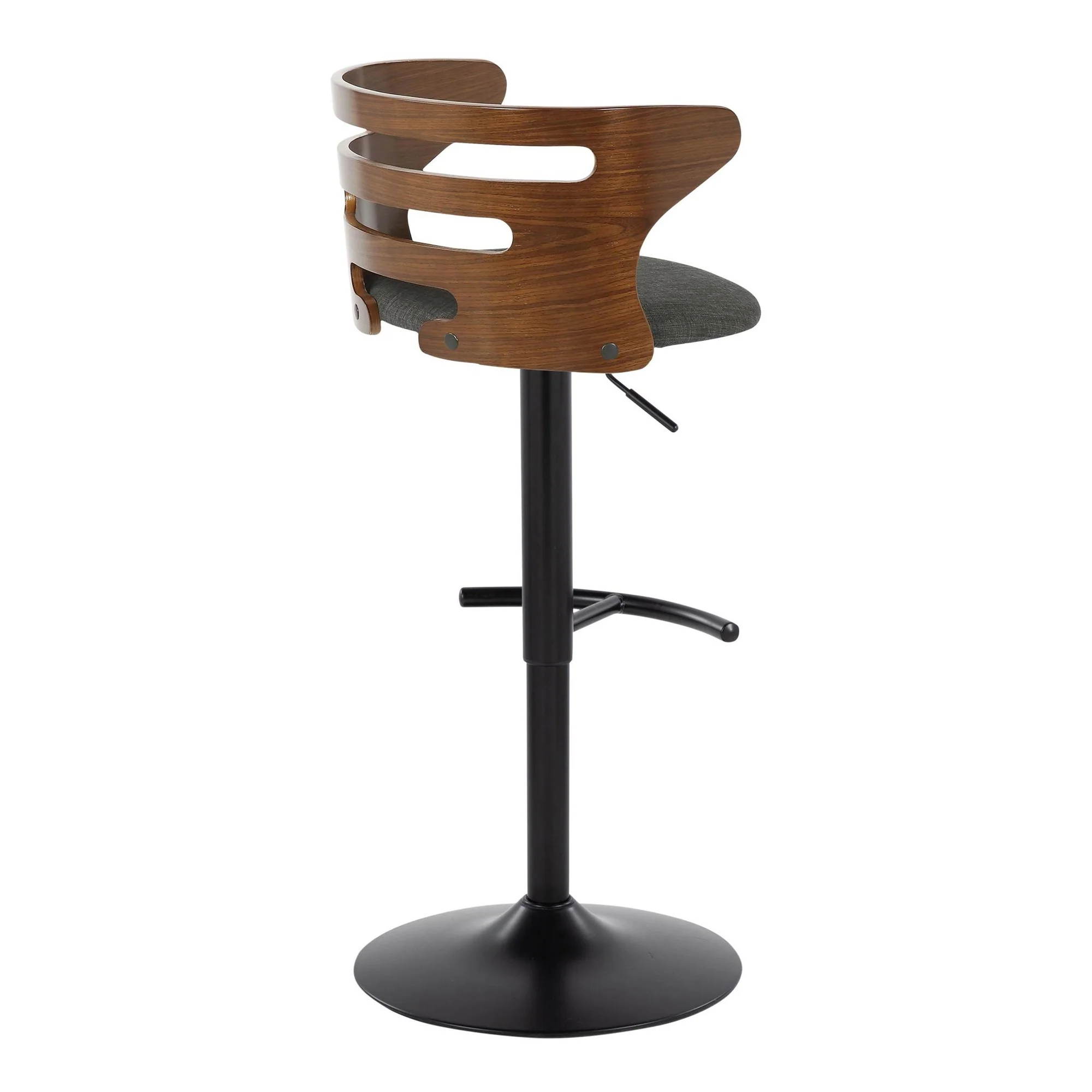 Cosi Adjustable Barstool - Set of 2 By LumiSource - BS-COSIFB-RT2 BKWLCHAR2 - Image 8
