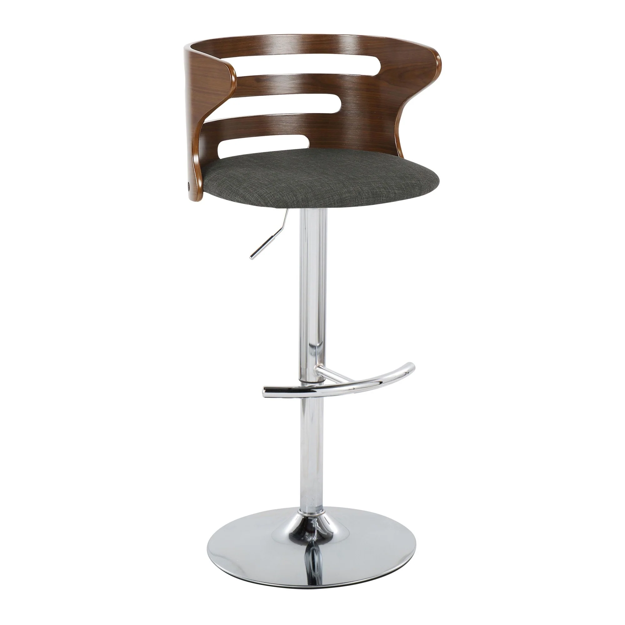 Cosi Adjustable Barstool - Set of 2 By LumiSource - BS-COSIFB-RT2 CHRWLCHAR2 - Image 2