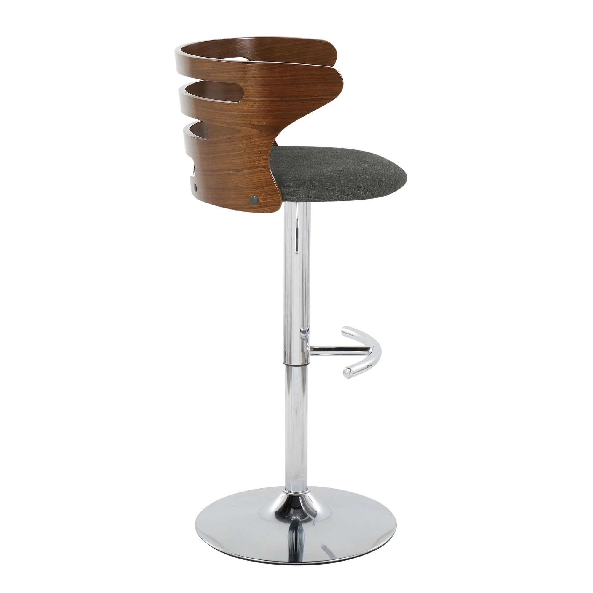 Cosi Adjustable Barstool - Set of 2 By LumiSource - BS-COSIFB-RT2 CHRWLCHAR2 - Image 3