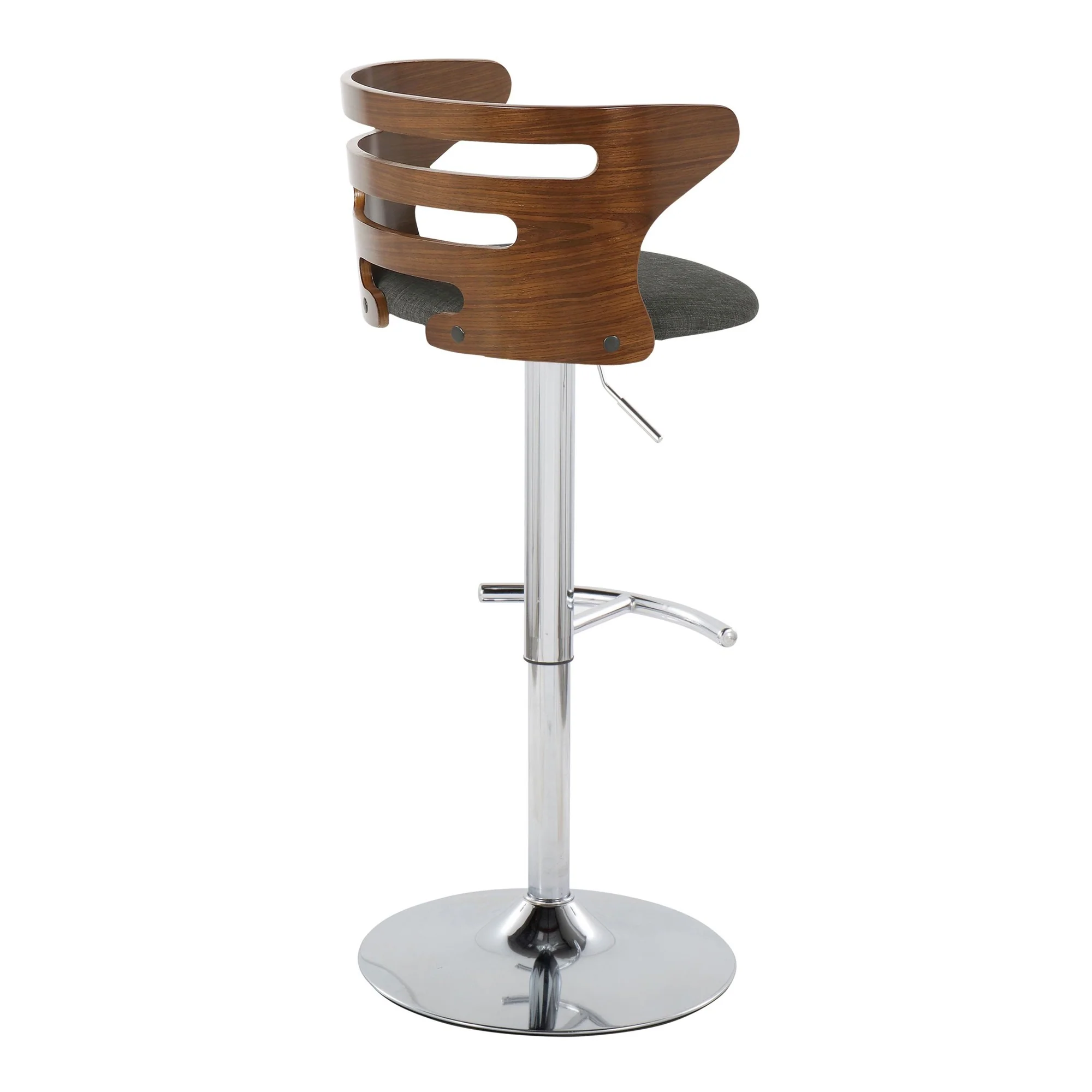 Cosi Adjustable Barstool - Set of 2 By LumiSource - BS-COSIFB-RT2 CHRWLCHAR2 - Image 4