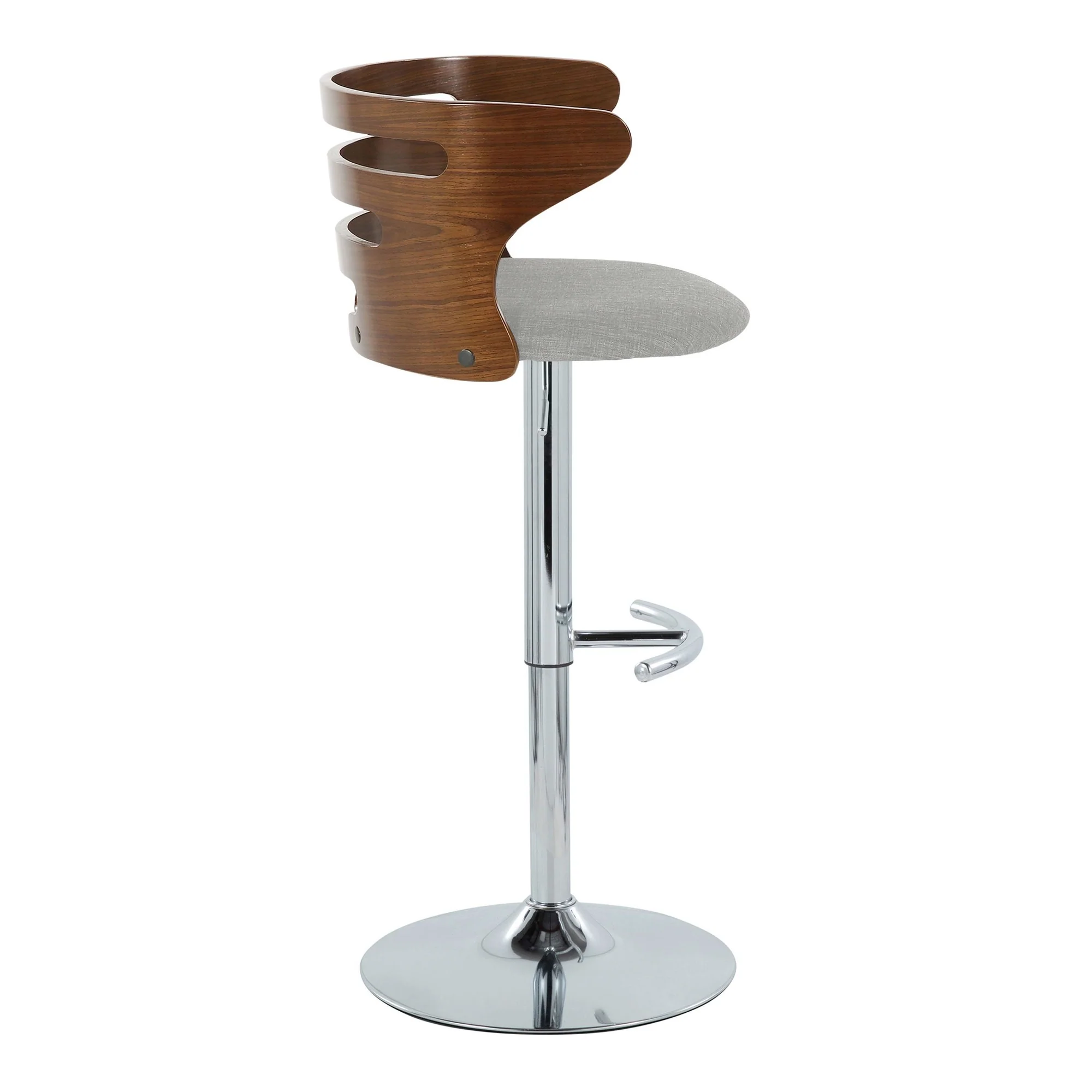 Cosi Adjustable Barstool - Set of 2 By LumiSource - BS-COSIFB-RT2 CHRWLCHAR2 - Image 9