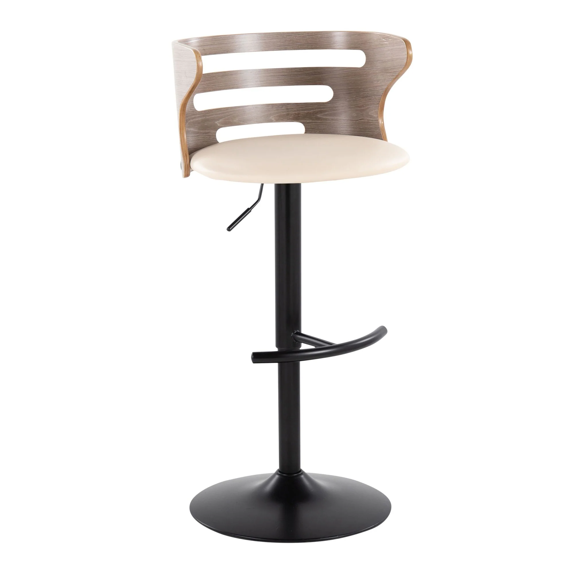 Cosi Adjustable Barstool - Set of 2 By LumiSource - BS-COSIPU-RT2 BKLGYBK2 - Image 12