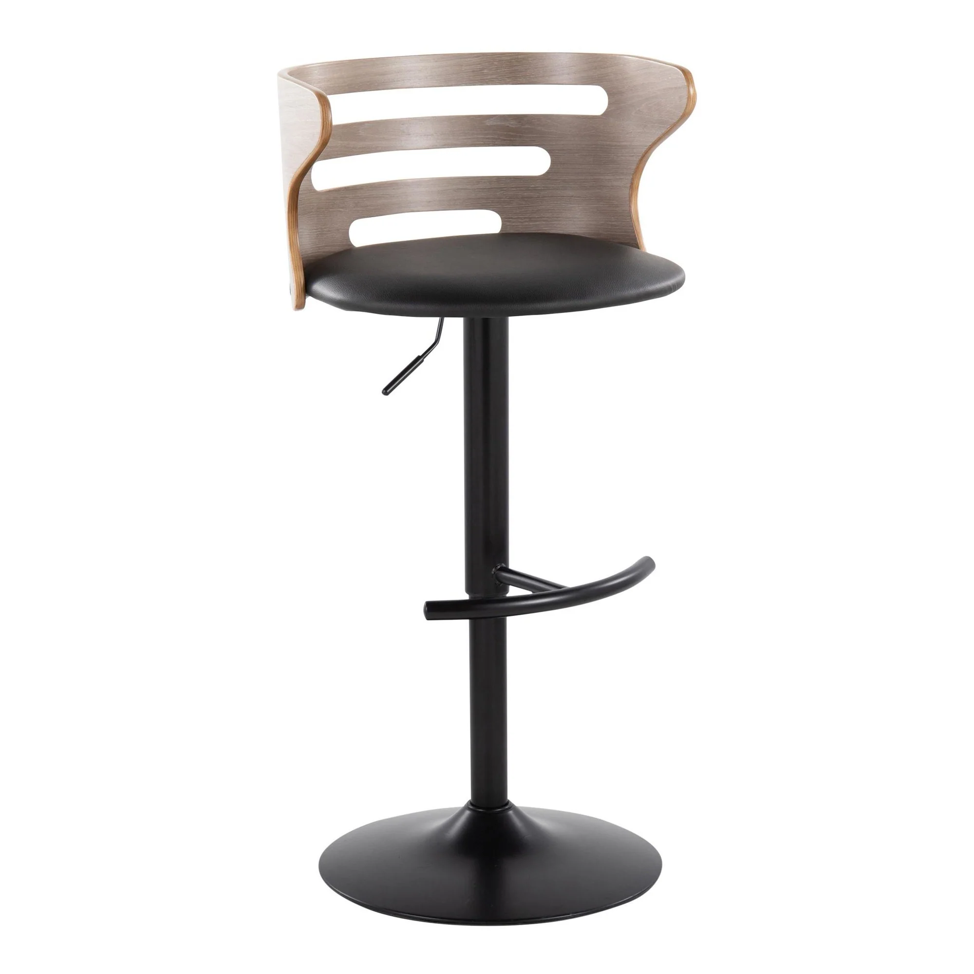Cosi Adjustable Barstool - Set of 2 By LumiSource - BS-COSIPU-RT2 BKLGYBK2 - Image 2
