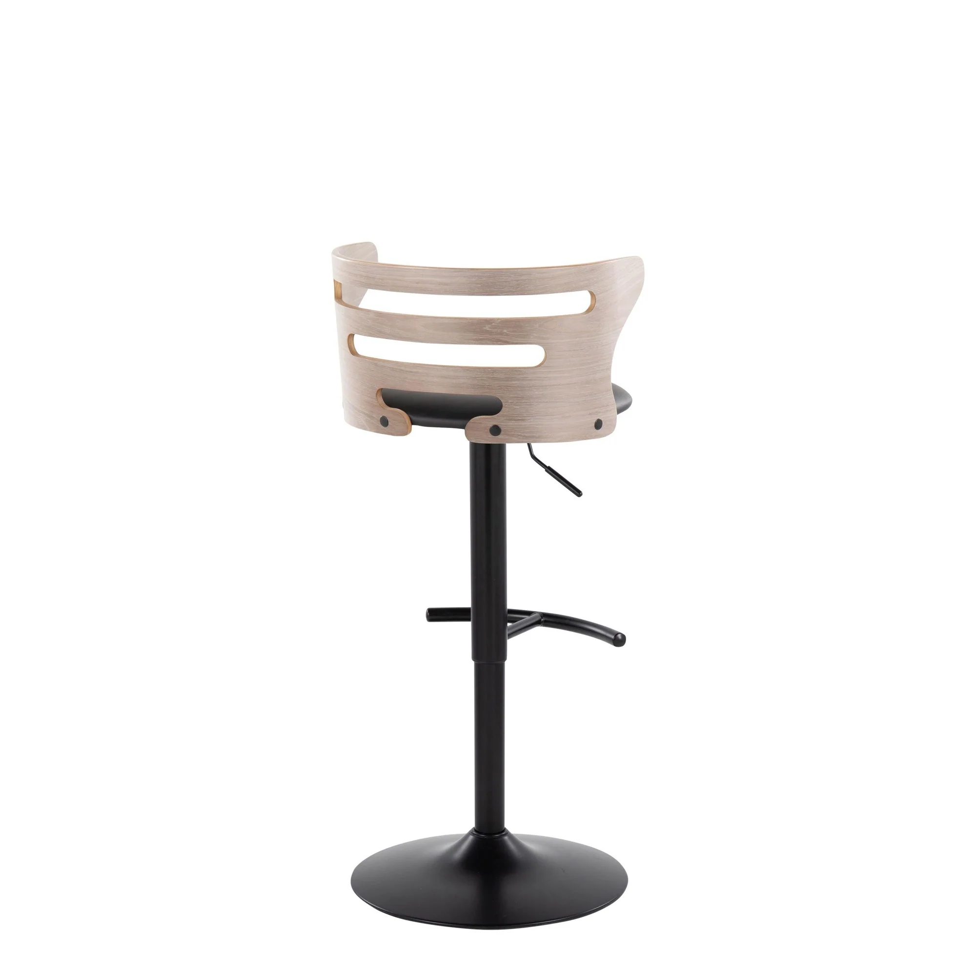 Cosi Adjustable Barstool - Set of 2 By LumiSource - BS-COSIPU-RT2 BKLGYBK2 - Image 4