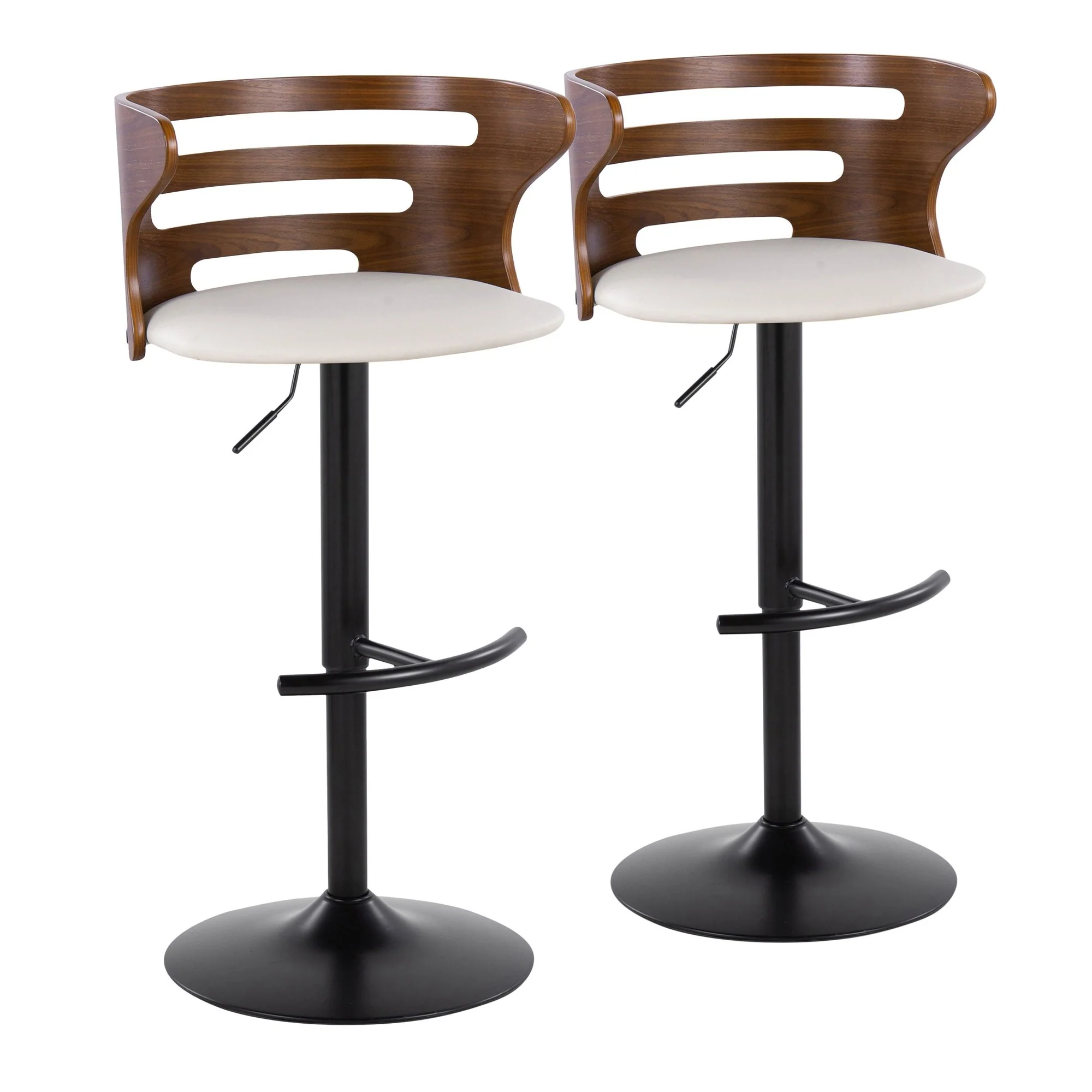 Cosi Adjustable Barstool - Set of 2 By LumiSource - BS-COSIPU-RT2 BKWLBN2 - Image 15