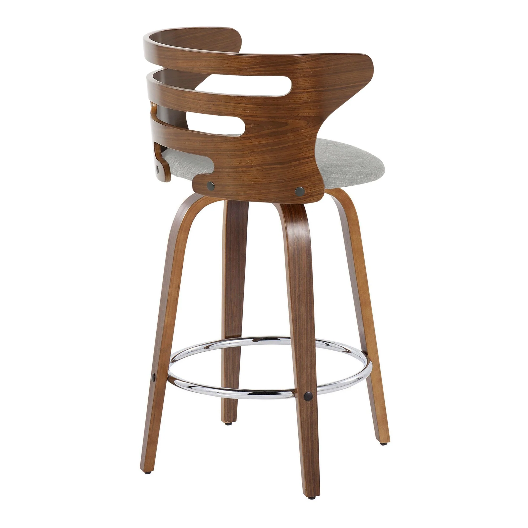 Cosini 26" Fixed-Height Counter Stool - Set of 2 By LumiSource - B26-COSIFB-GRTZR2 WLWLCHAR2 - Image 19