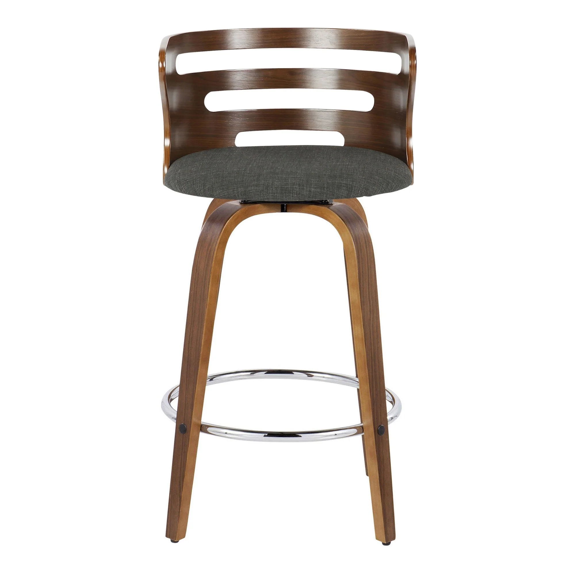 Cosini 26" Fixed-Height Counter Stool - Set of 2 By LumiSource - B26-COSIFB-GRTZR2 WLWLCHAR2 - Image 9