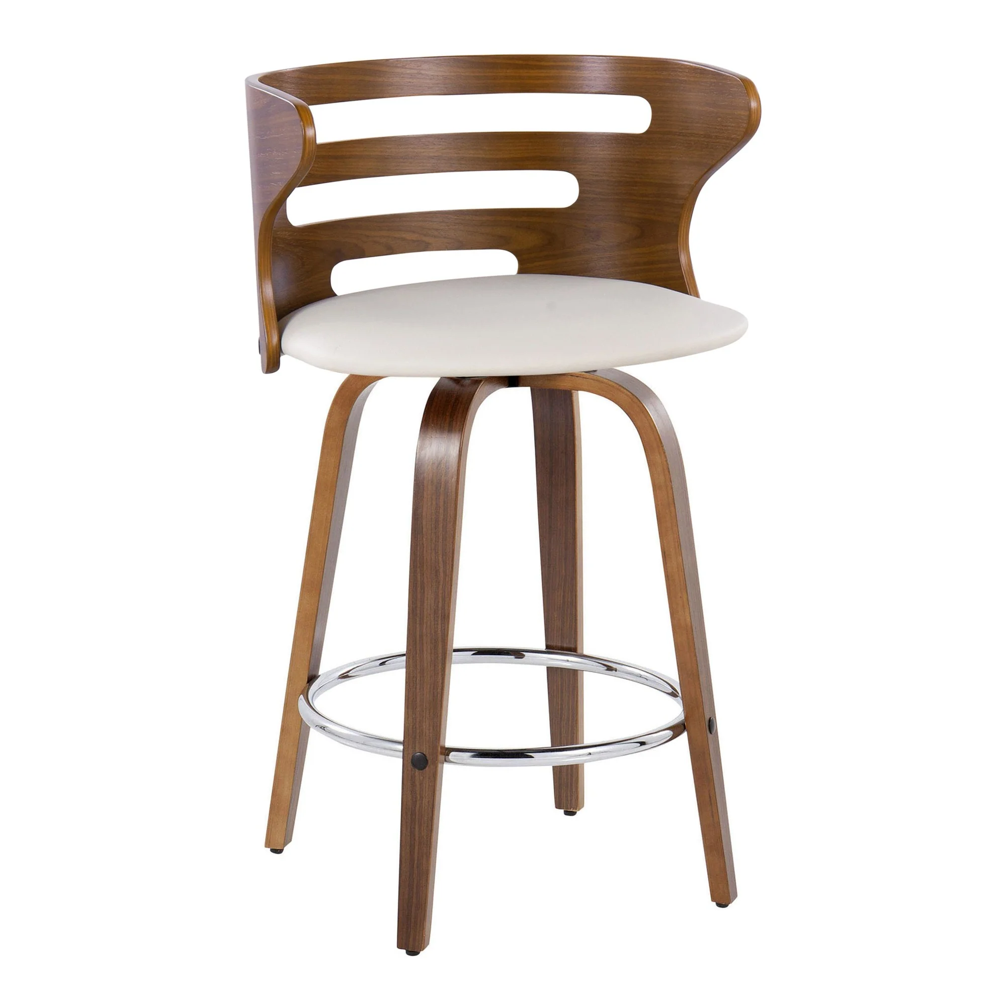 Cosini 26" Fixed-Height Counter Stool - Set of 2 By LumiSource - B26-COSIPU-GRTZR2 WLWLBN2 - Image 16