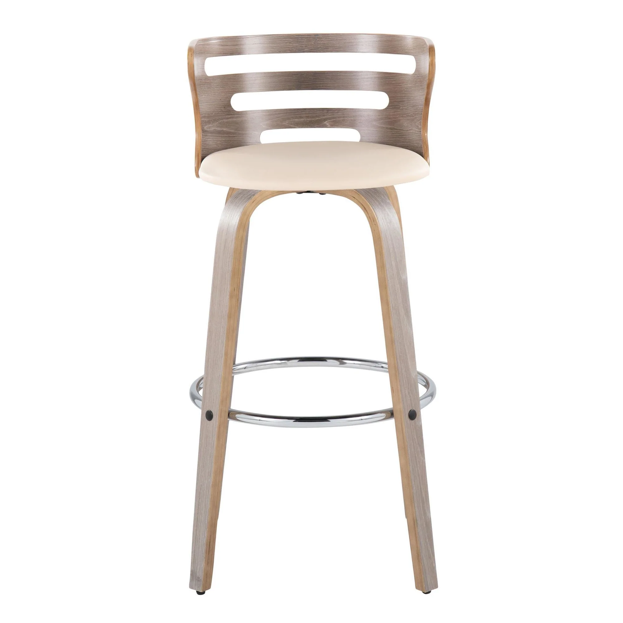 Cosini 30" Fixed-Height Barstool - Set of 2 By LumiSource - B30-COSIPU-GRTZR2 LGYLGYBK2 - Image 19