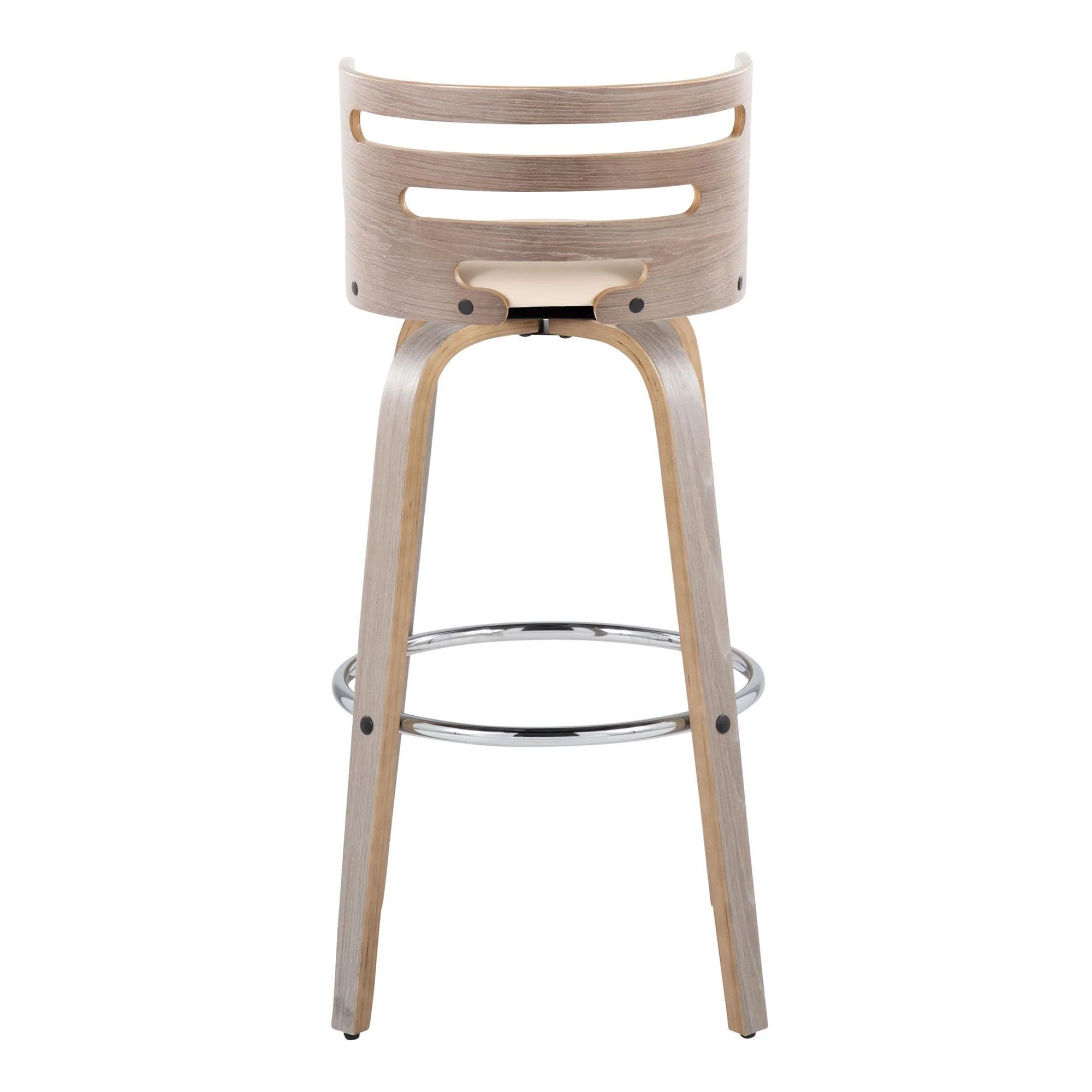 Cosini 30" Fixed-Height Barstool - Set of 2 By LumiSource - B30-COSIPU-GRTZR2 LGYLGYBK2 - Image 20