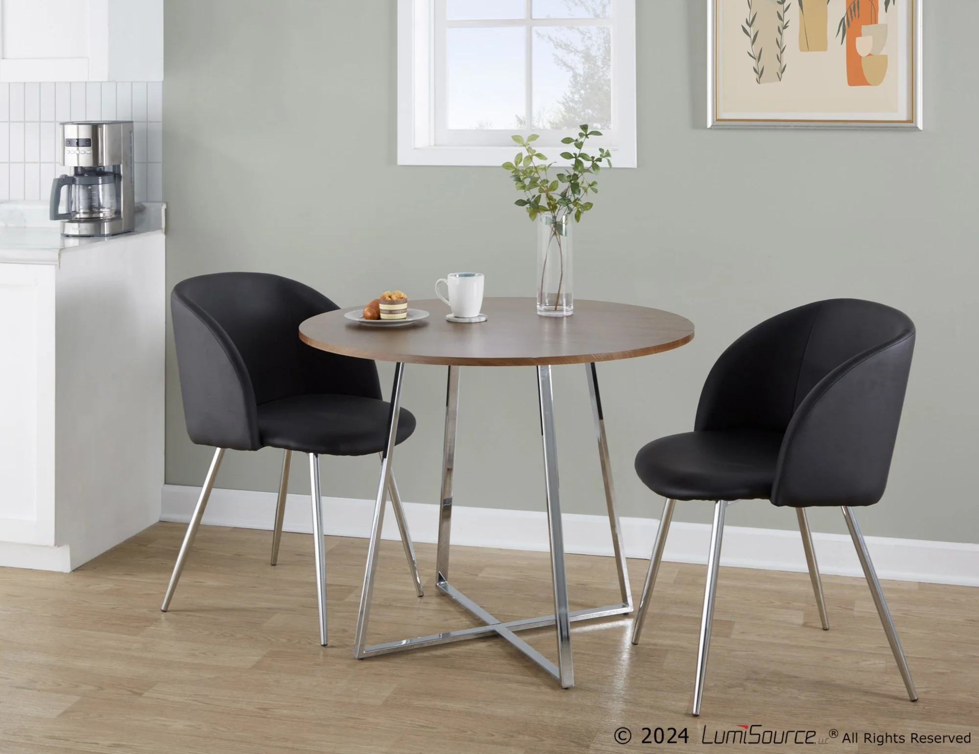 Cosmo Canary Dining Table By LumiSource - DT-CSMO-CNRYCSMO2 CHRBK - Image 13