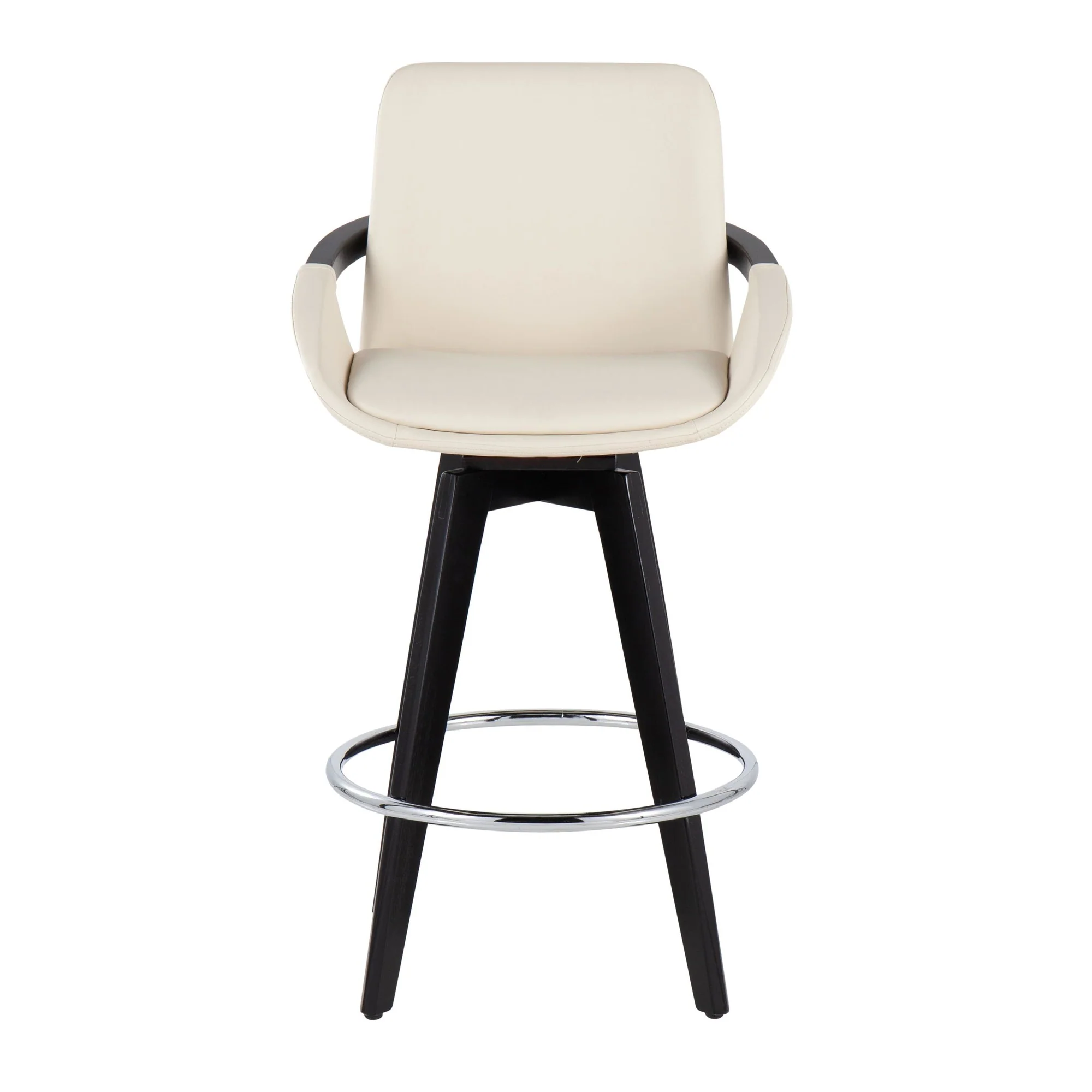 Cosmo Swivel Fixed-Height Counter Stool - Set of 2 Black By LumiSource - B26-COSMO2-SWVR BKBK2 - Image 10