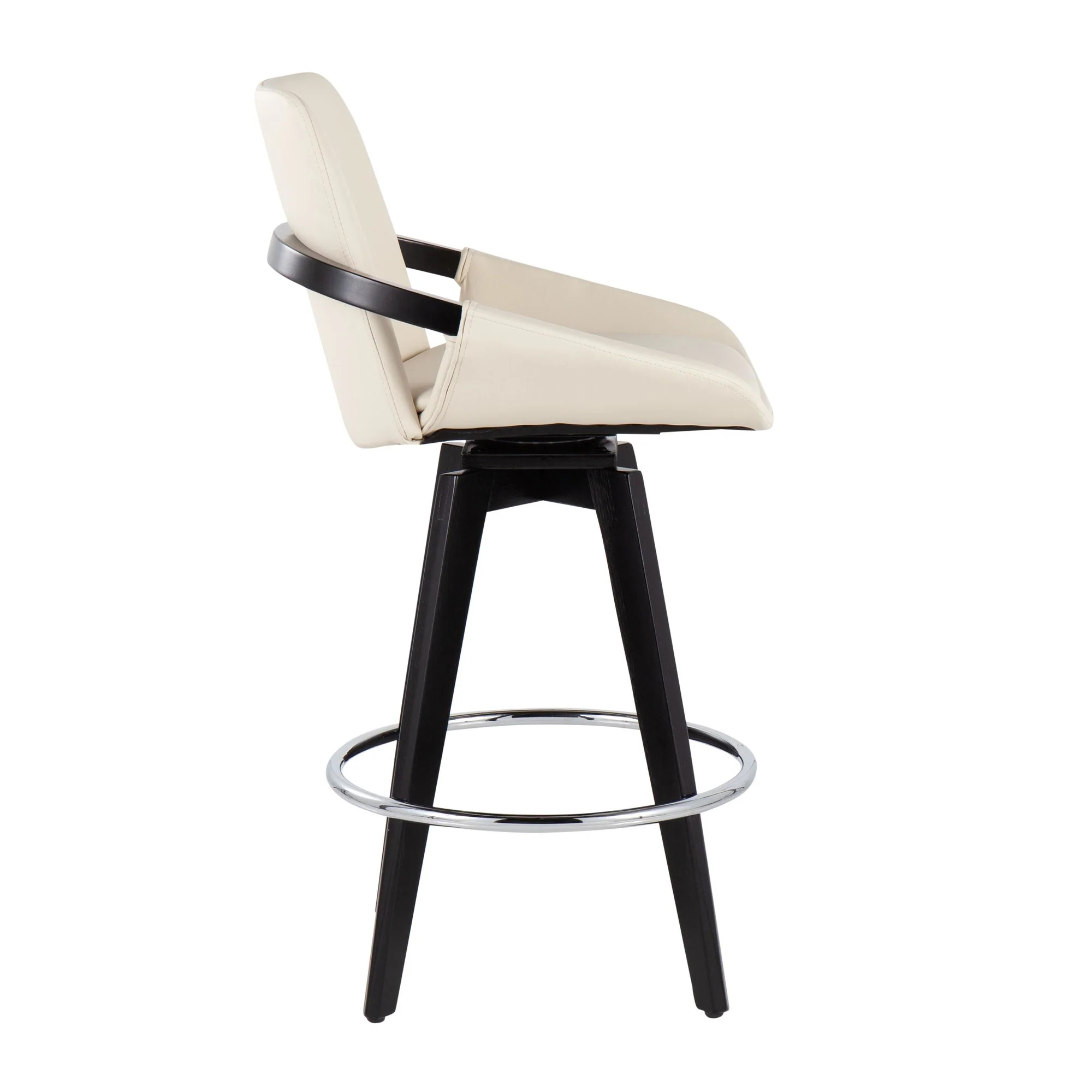 Cosmo Swivel Fixed-Height Counter Stool - Set of 2 Black By LumiSource - B26-COSMO2-SWVR BKBK2 - Image 14