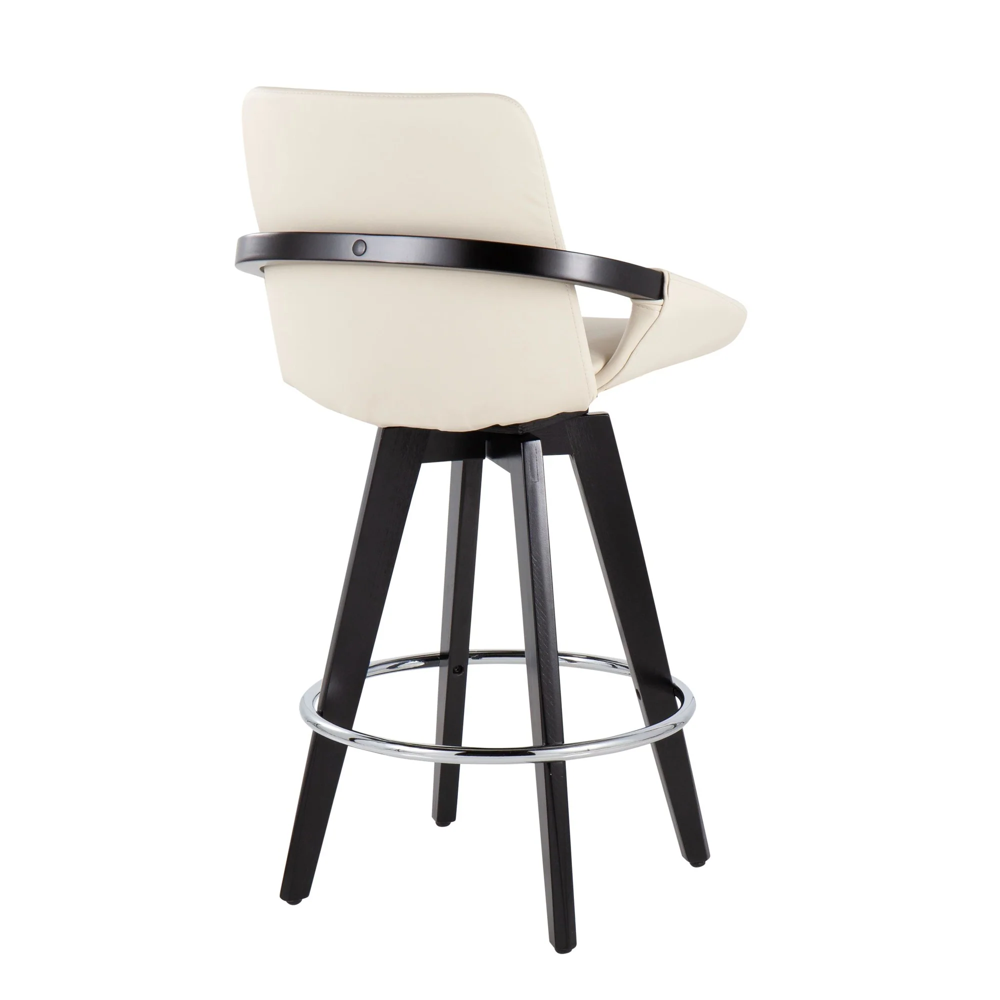 Cosmo Swivel Fixed-Height Counter Stool - Set of 2 Black By LumiSource - B26-COSMO2-SWVR BKBK2 - Image 15