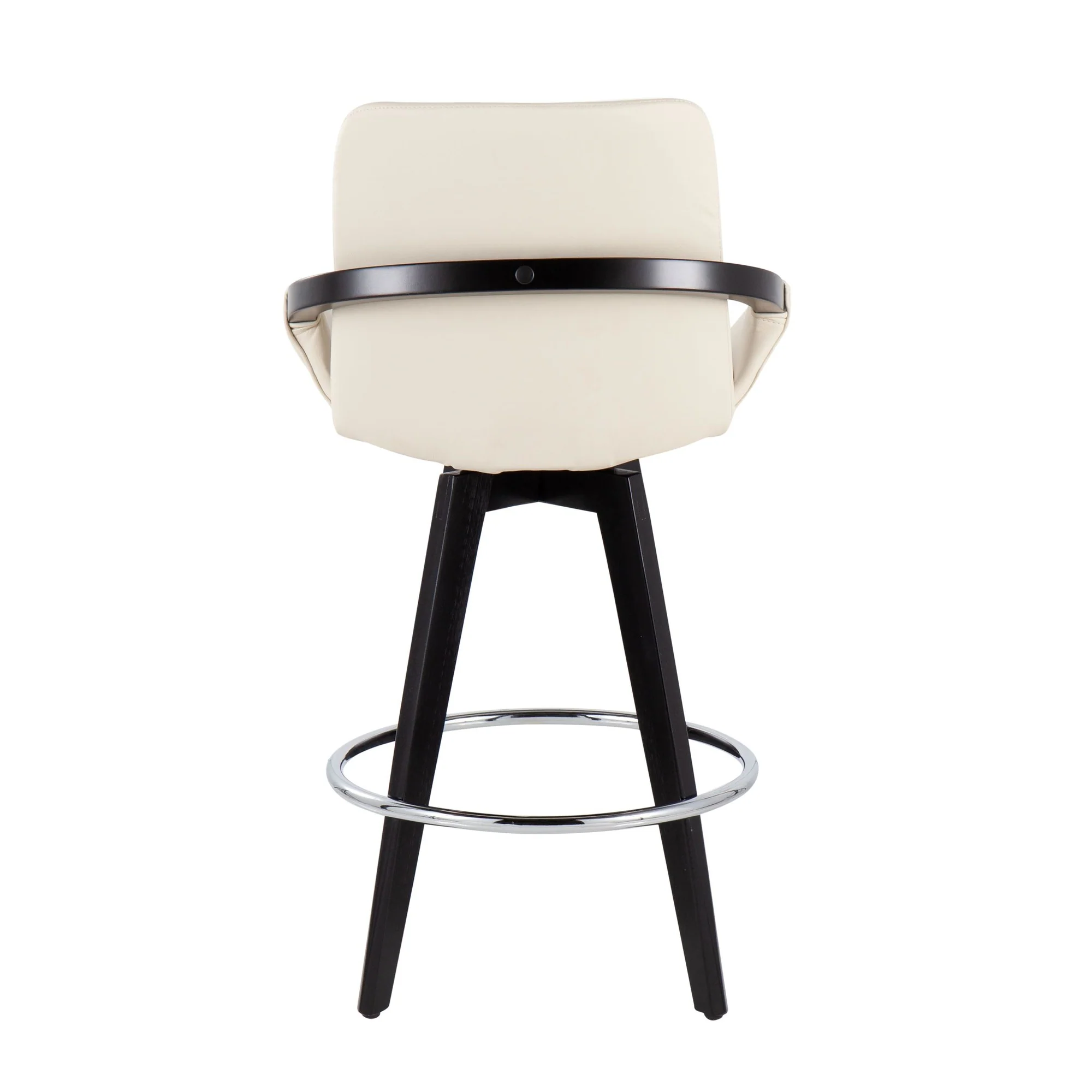 Cosmo Swivel Fixed-Height Counter Stool - Set of 2 Black By LumiSource - B26-COSMO2-SWVR BKBK2 - Image 16