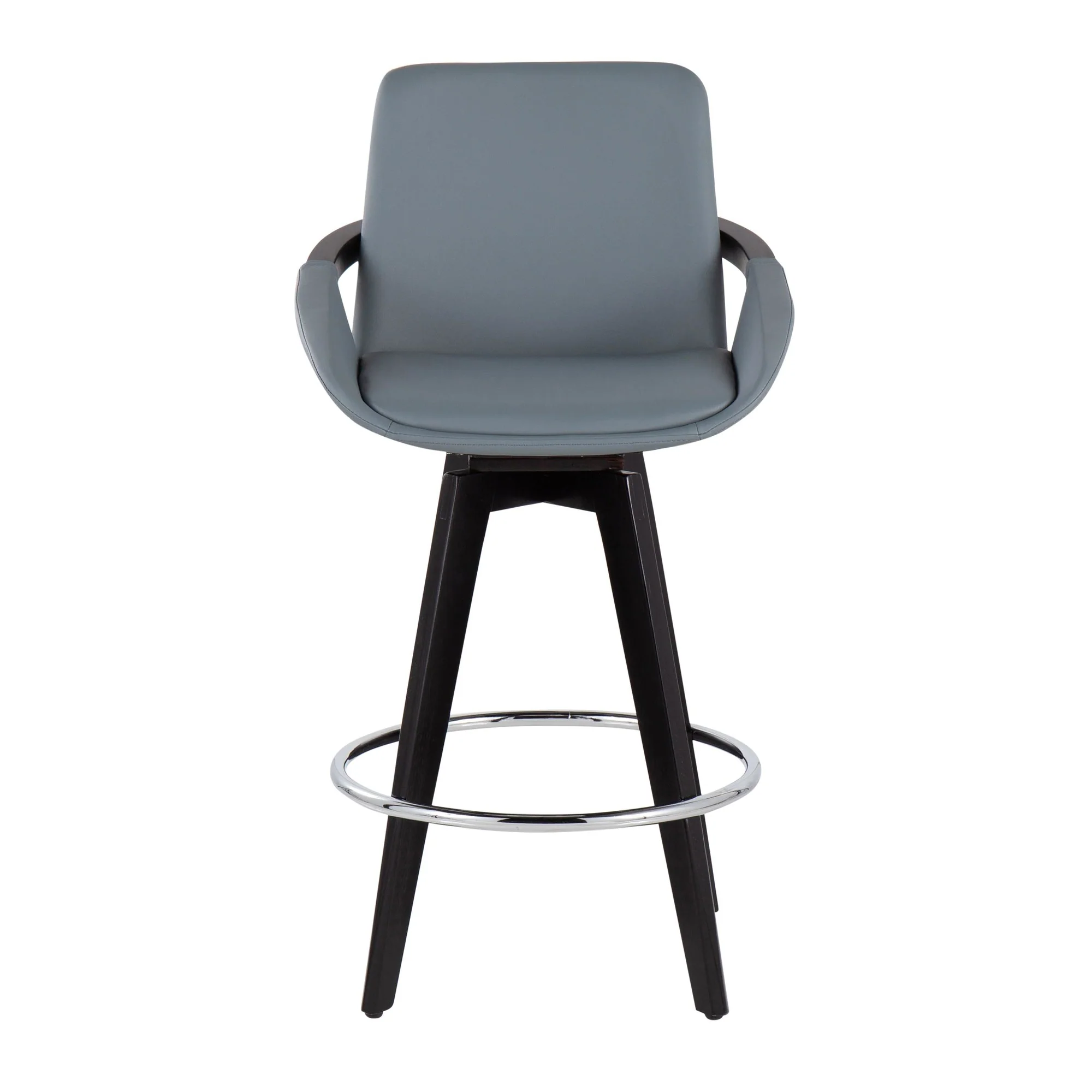 Cosmo Swivel Fixed-Height Counter Stool - Set of 2 Black By LumiSource - B26-COSMO2-SWVR BKBK2 - Image 18