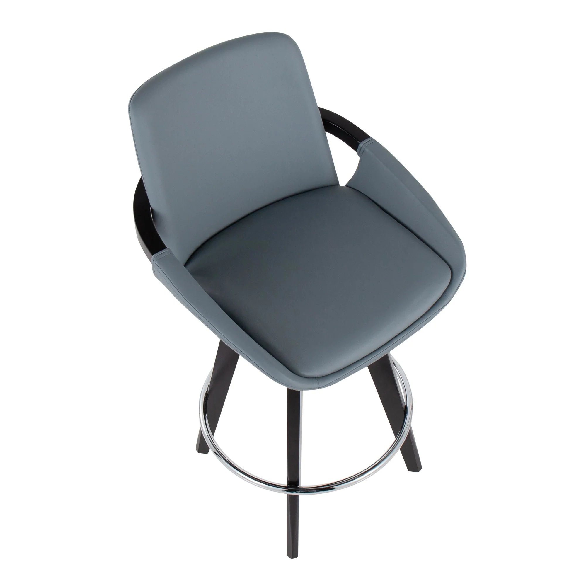 Cosmo Swivel Fixed-Height Counter Stool - Set of 2 Black By LumiSource - B26-COSMO2-SWVR BKBK2 - Image 19