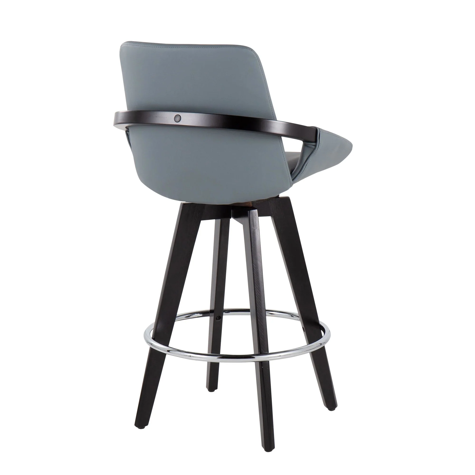 Cosmo Swivel Fixed-Height Counter Stool - Set of 2 Black By LumiSource - B26-COSMO2-SWVR BKBK2 - Image 23
