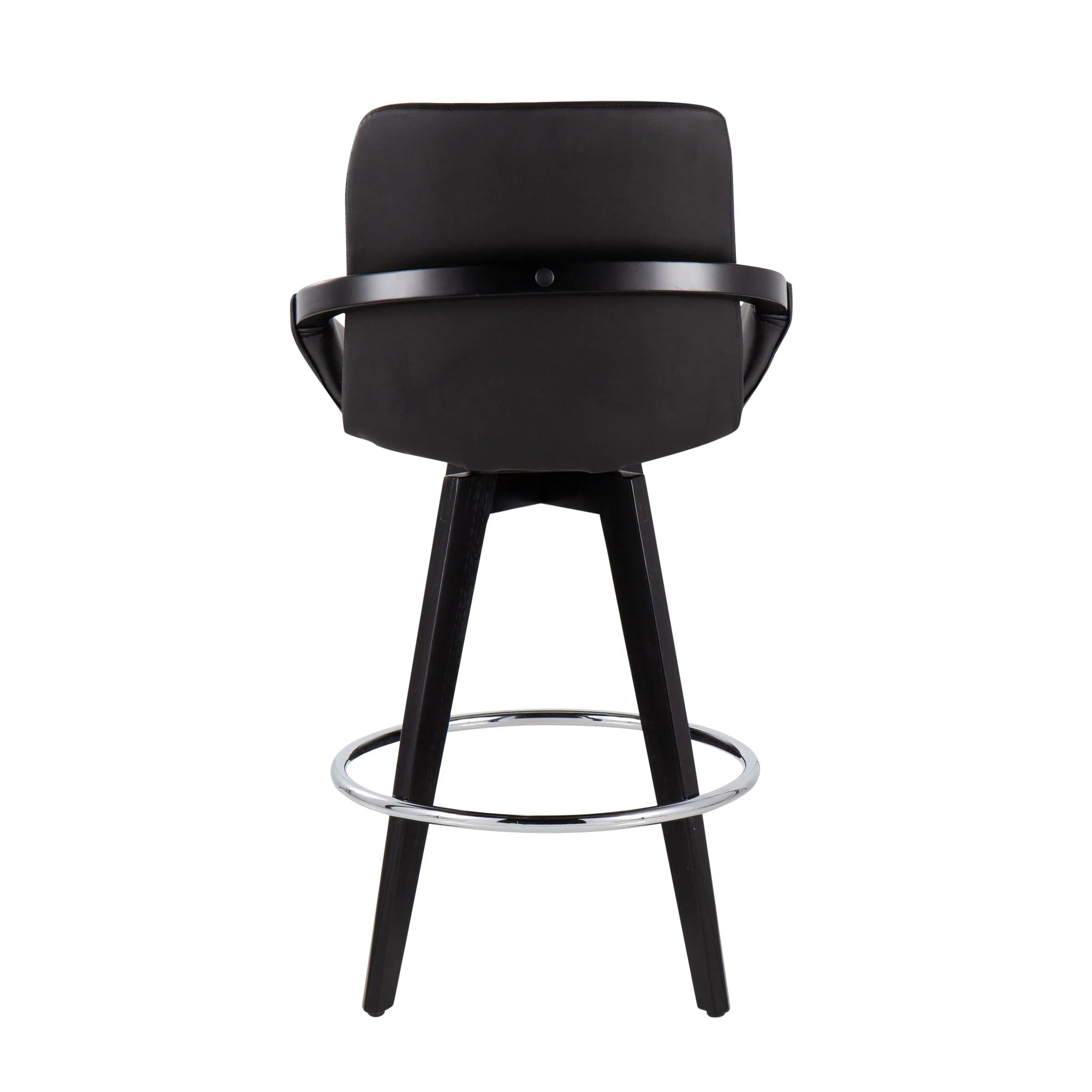 Cosmo Swivel Fixed-Height Counter Stool - Set of 2 Black By LumiSource - B26-COSMO2-SWVR BKBK2 - Image 8