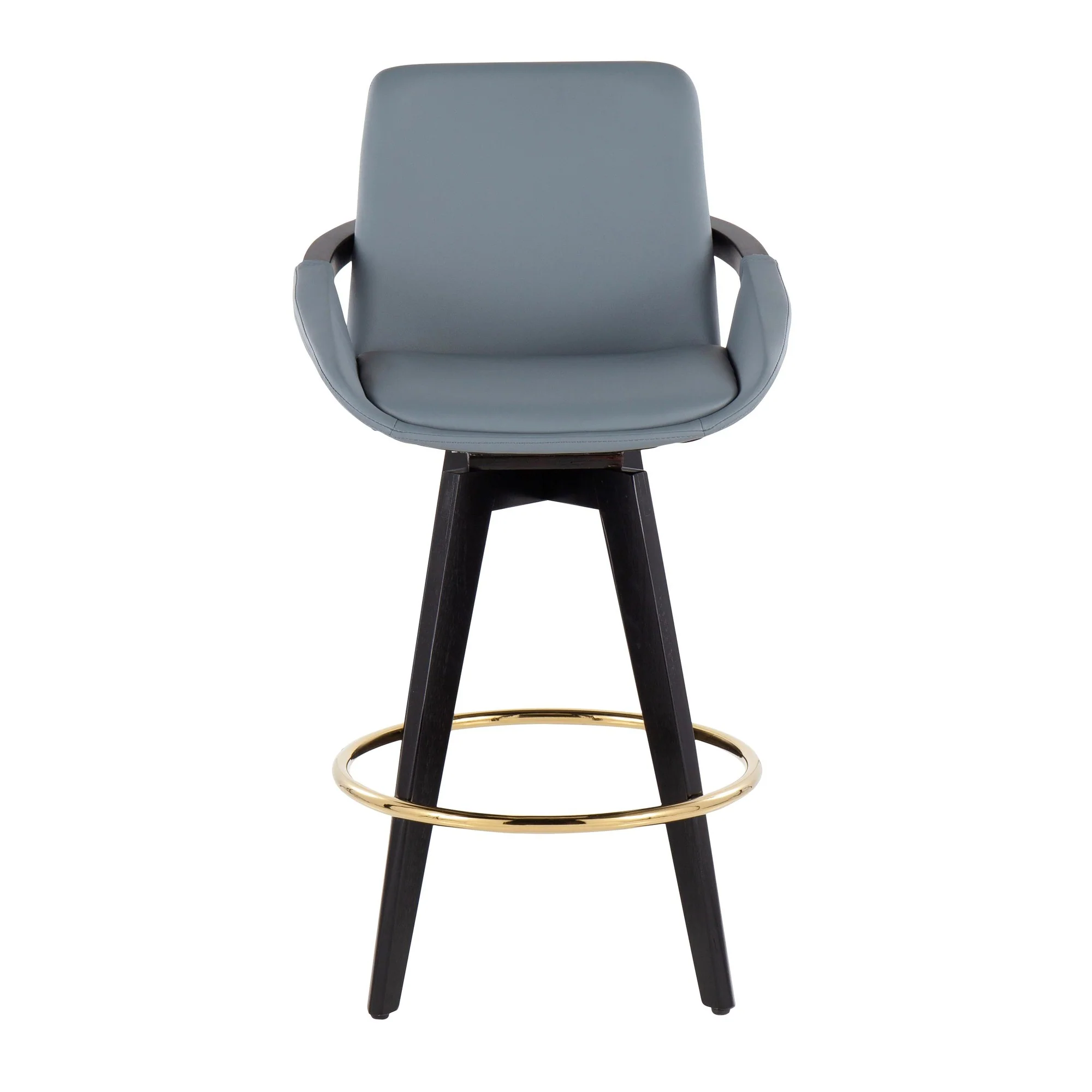 Cosmo Swivel Fixed-Height Counter Stool - Set of 2 Black By LumiSource - B26-COSMO2-SWVG BKBK2 - Image 18