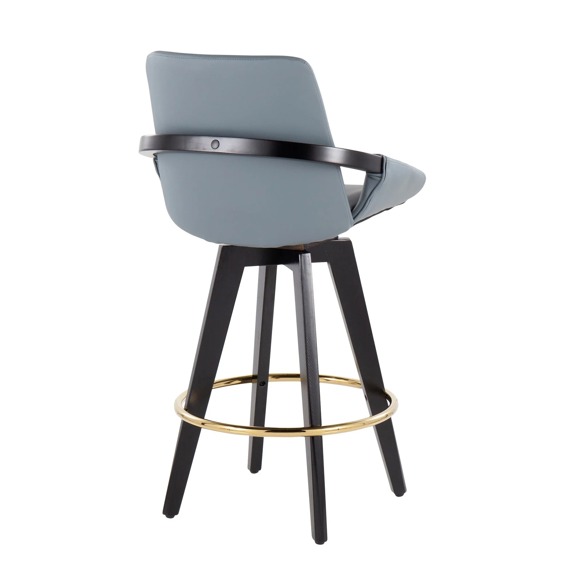 Cosmo Swivel Fixed-Height Counter Stool - Set of 2 Black By LumiSource - B26-COSMO2-SWVG BKBK2 - Image 23