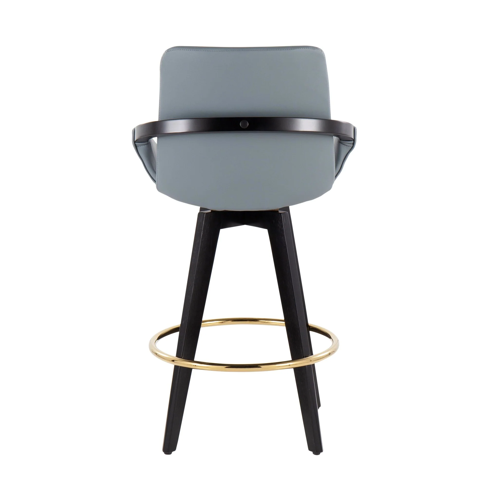 Cosmo Swivel Fixed-Height Counter Stool - Set of 2 Black By LumiSource - B26-COSMO2-SWVG BKBK2 - Image 24
