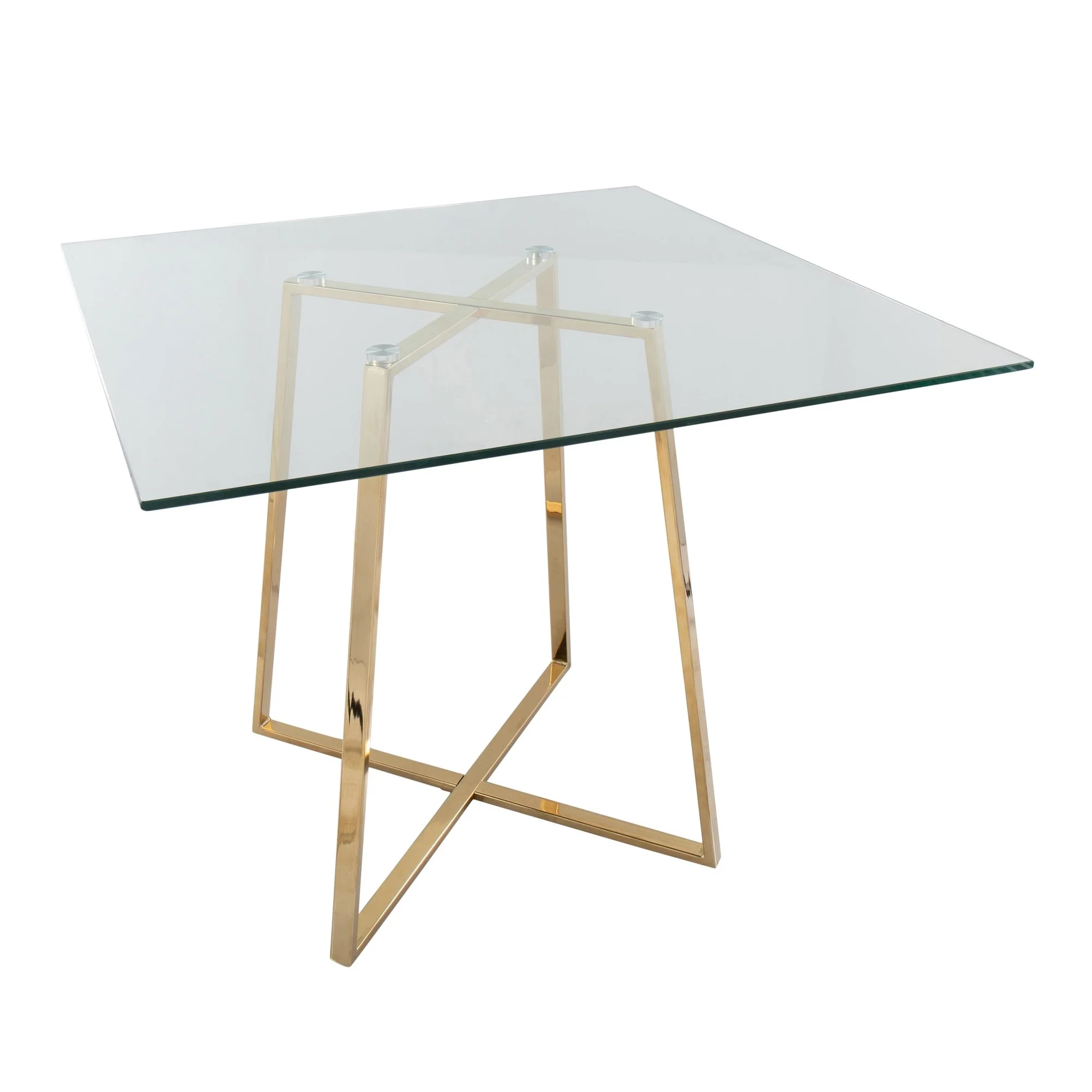 Cosmo Square Dining Table Transparent By LumiSource - DT-COSMOSQ2 AUGL - Image 6