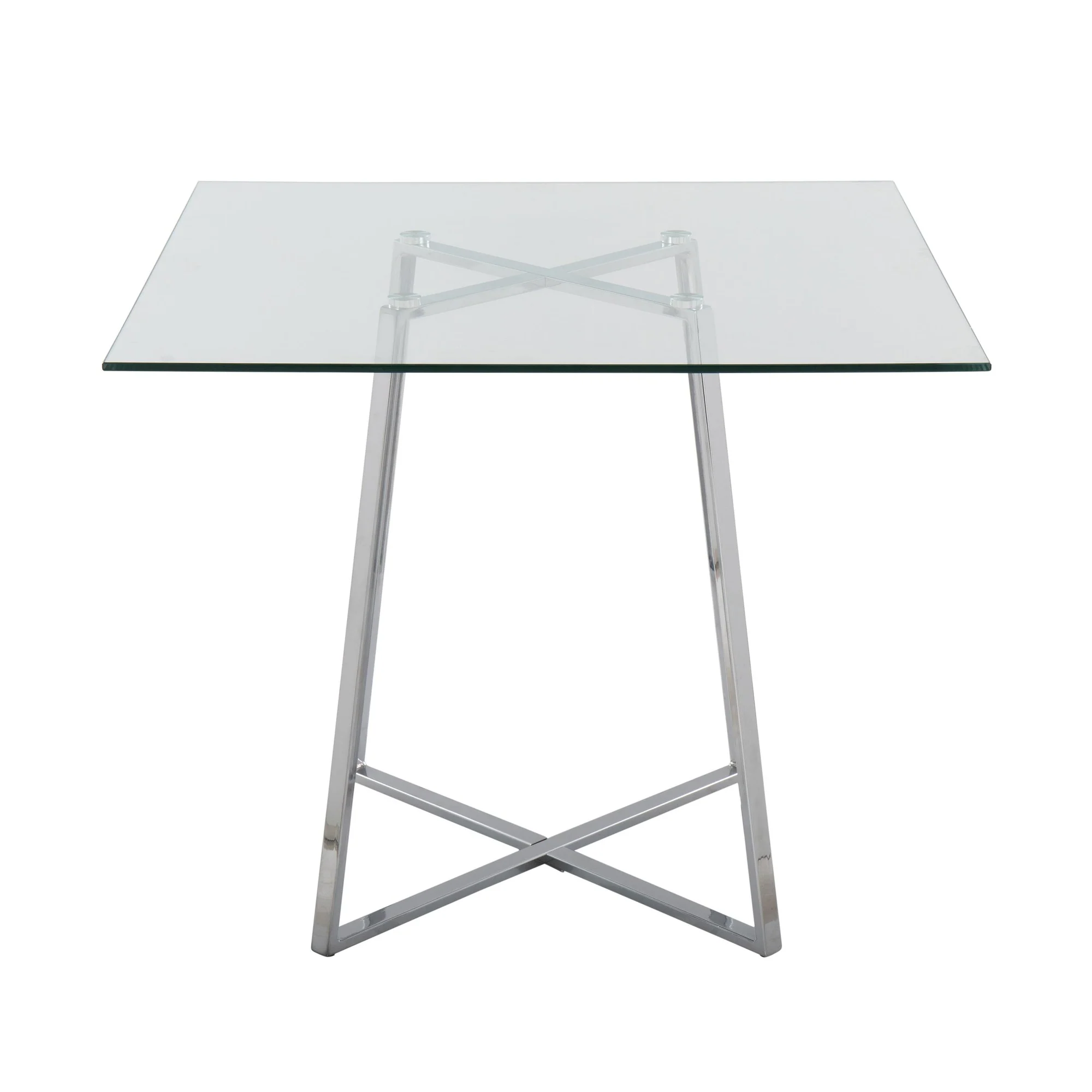 Cosmo Square Dining Table Transparent By LumiSource - DT-COSMOSQ2 CHRGL - Image 5
