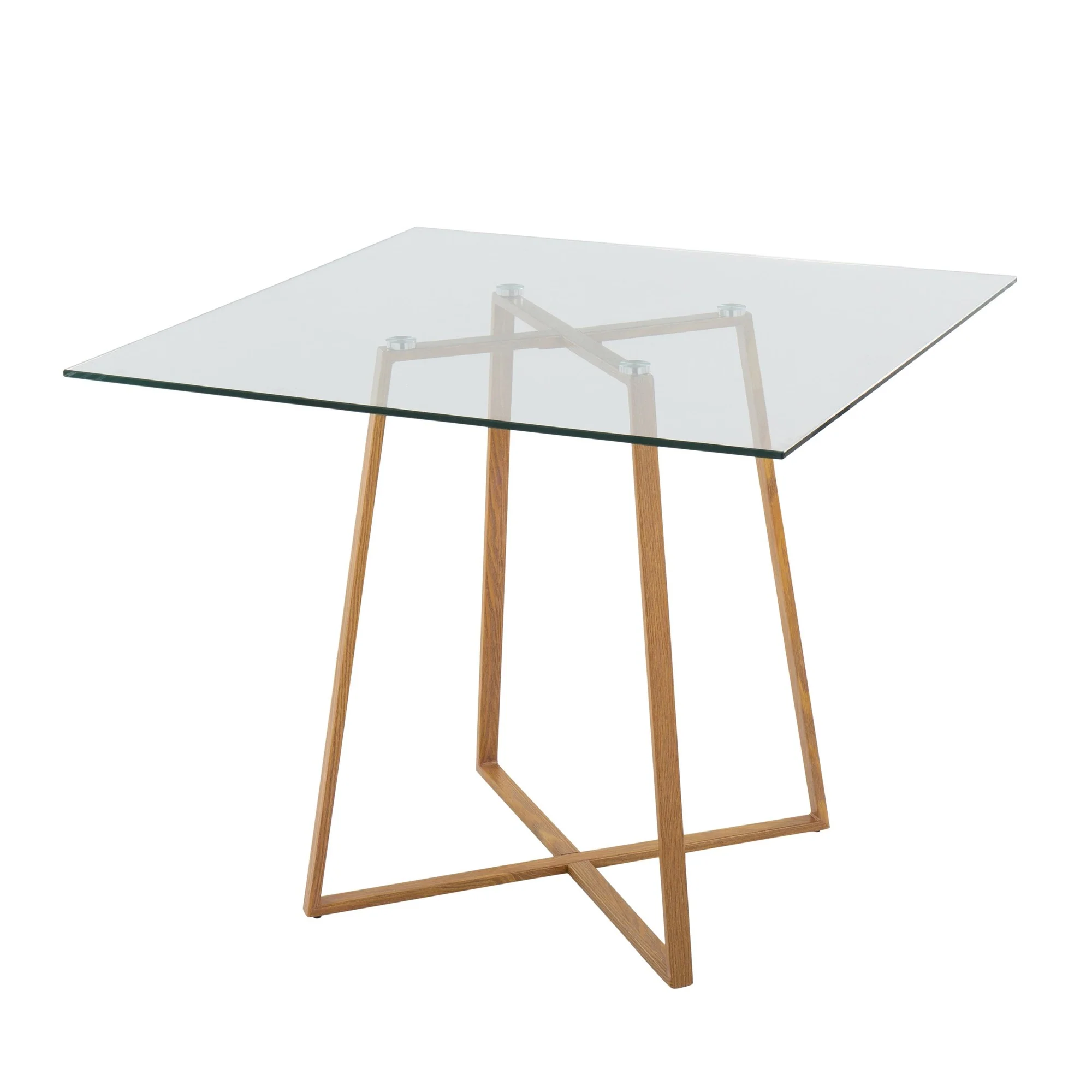 Cosmo Square Dining Table Transparent By LumiSource - DT-COSMOSQ2 NAGL - Image 4