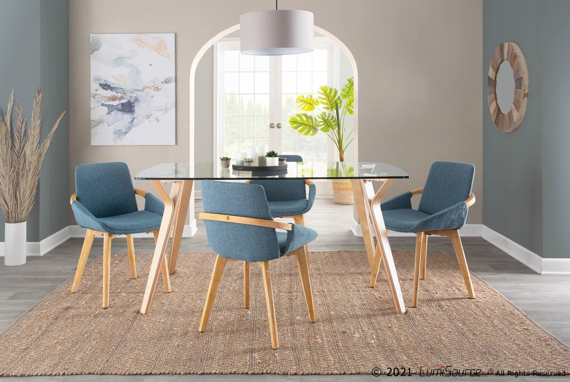 Cosmo Chair Blue By LumiSource - Image 5