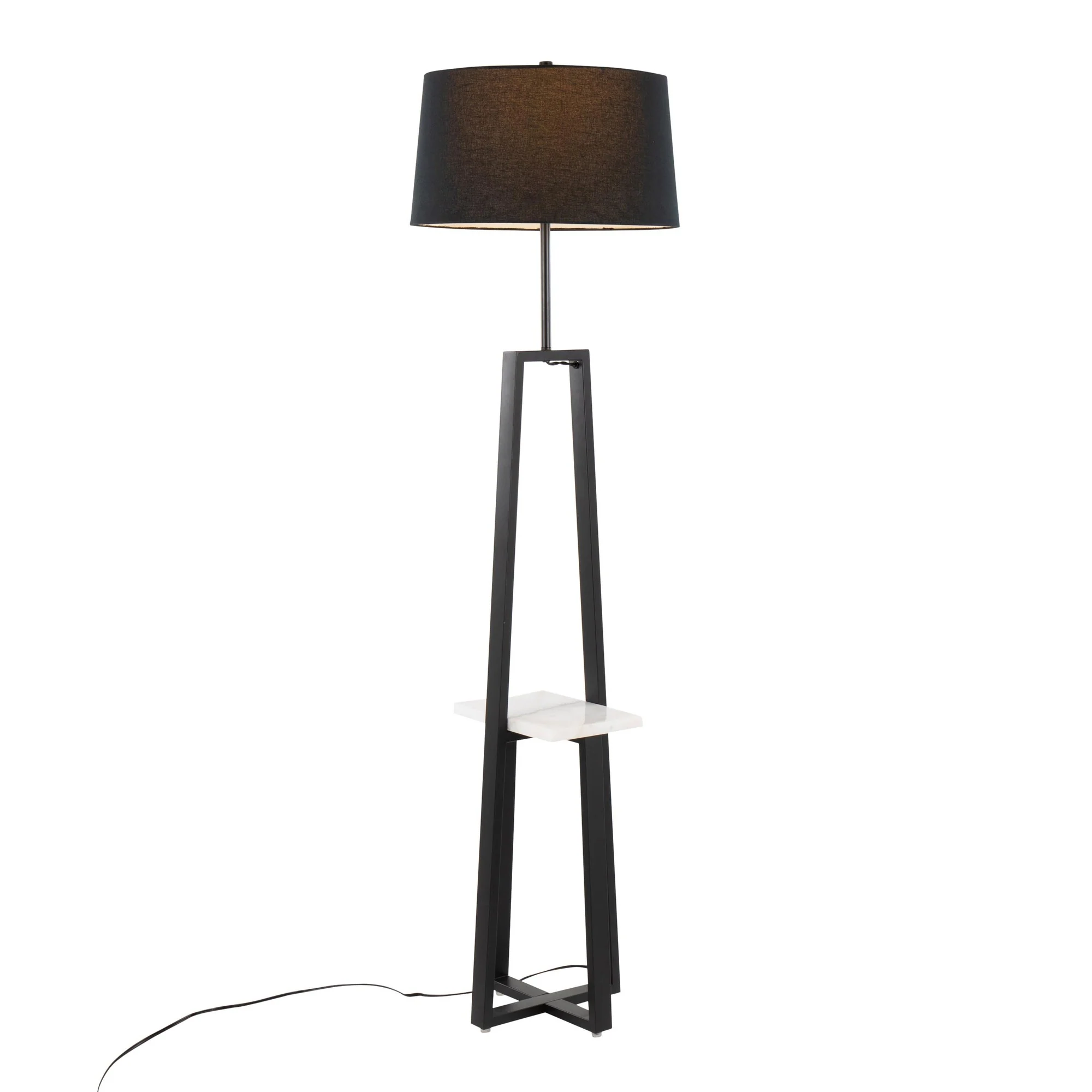 Cosmo Shelf Floor Lamp White By LumiSource - Image 13
