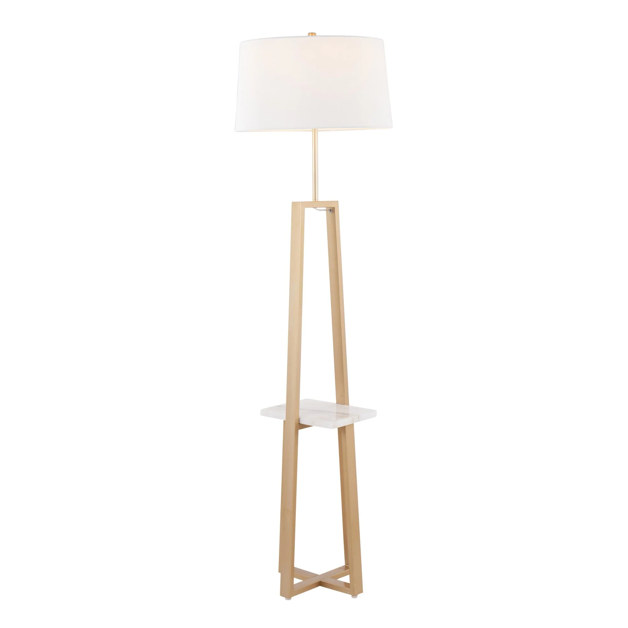 Cosmo Shelf Floor Lamp White By LumiSource - Image 5