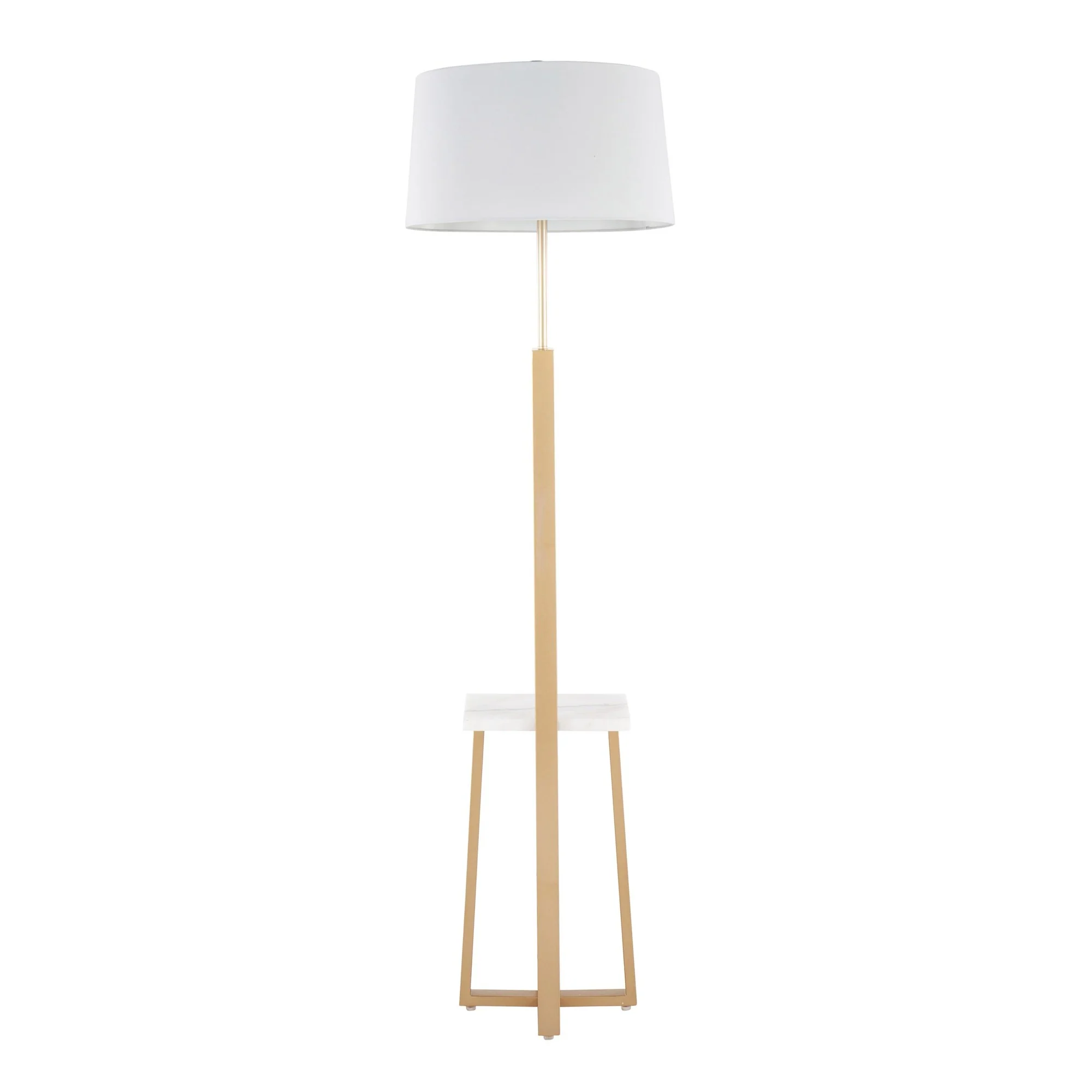 Cosmo Shelf Floor Lamp White By LumiSource - Image 6