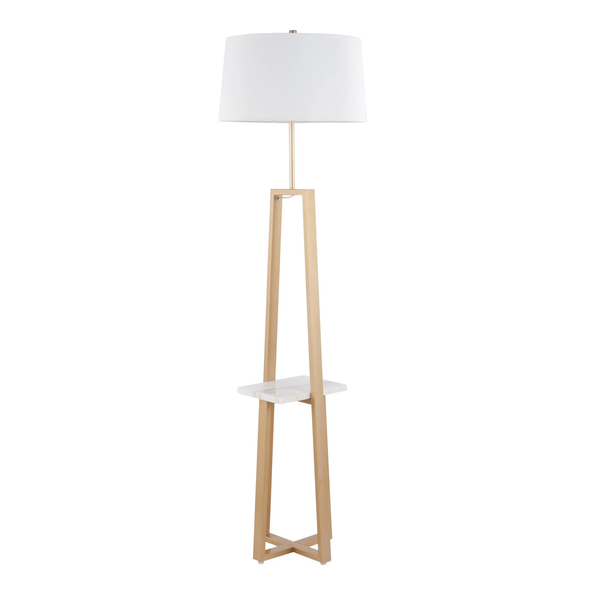 Cosmo Shelf Floor Lamp White By LumiSource - Image 7