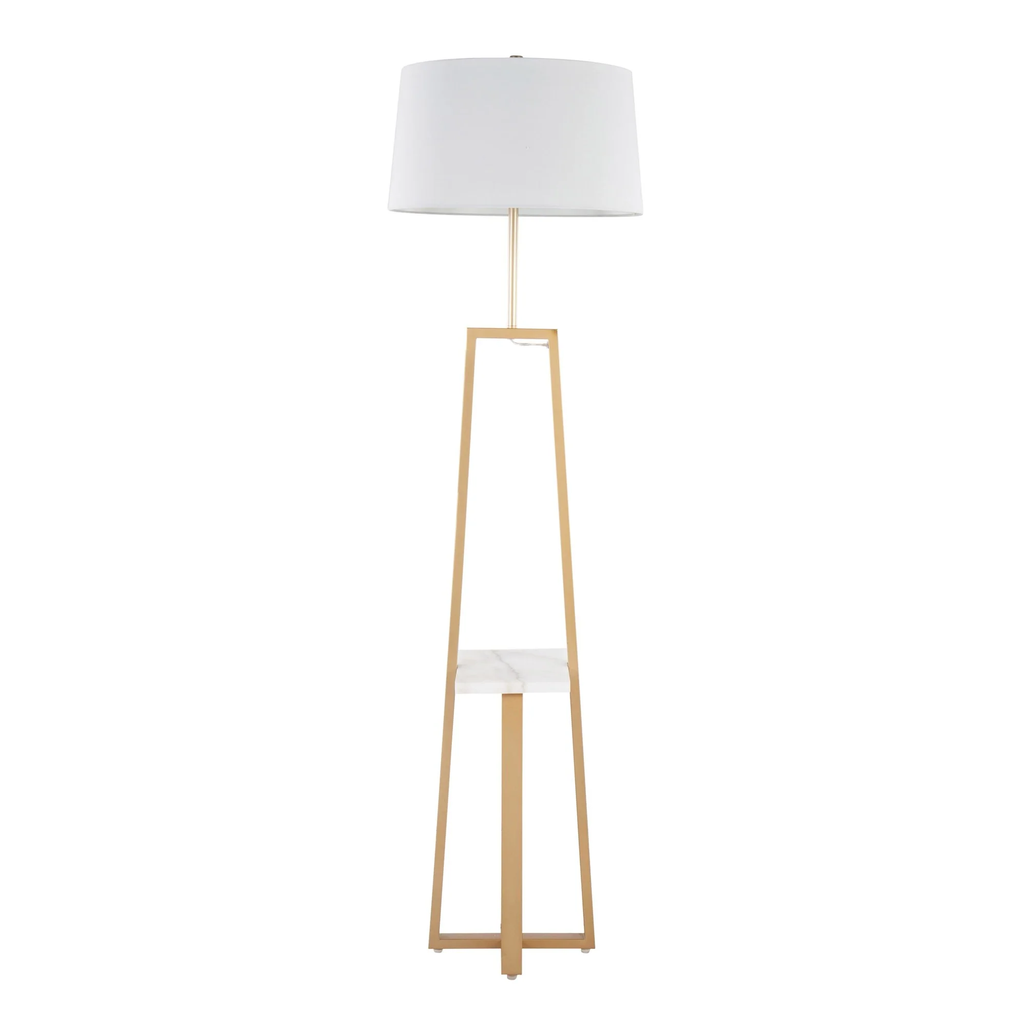 Cosmo Shelf Floor Lamp White By LumiSource - Image 8
