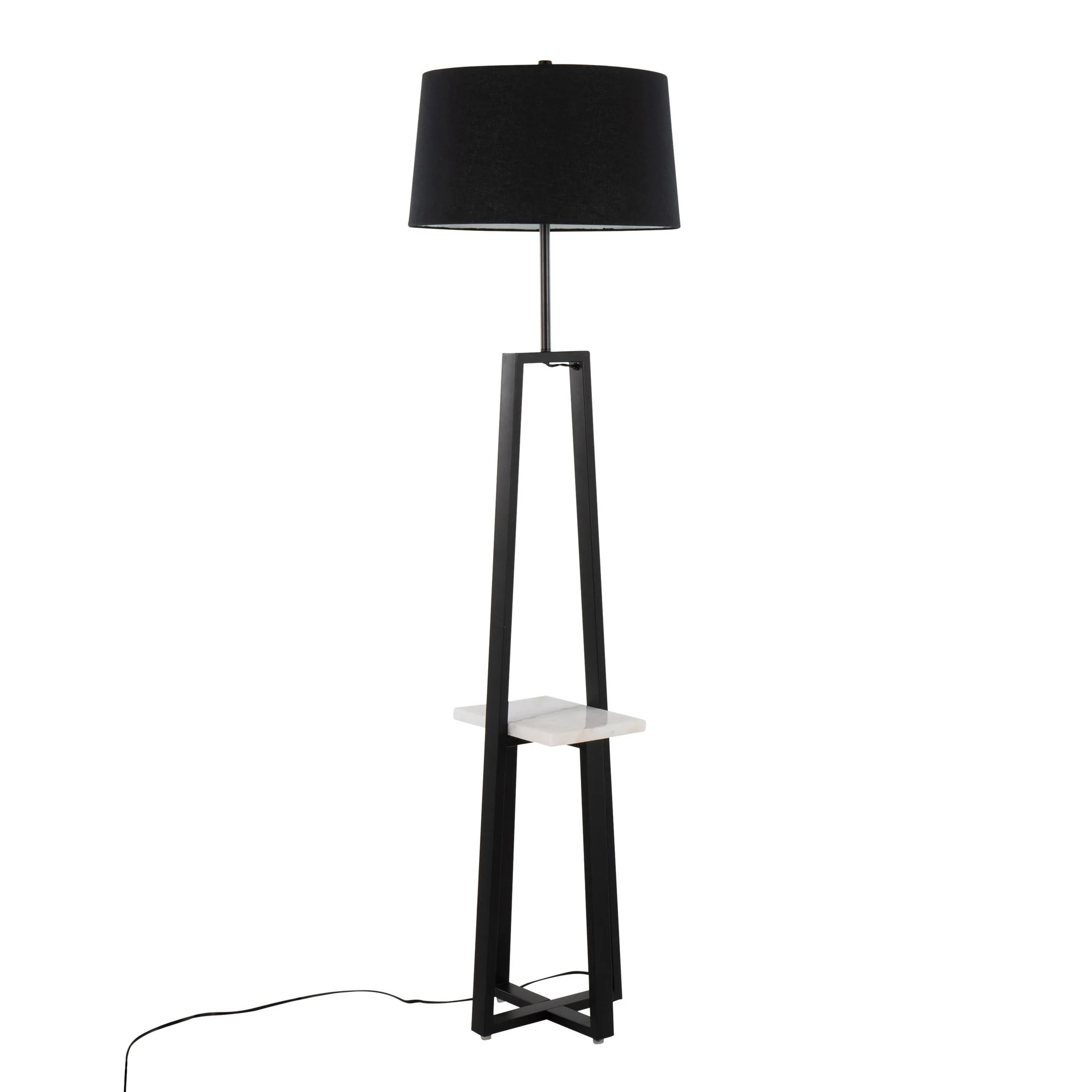 Cosmo Shelf Floor Lamp White By LumiSource - Image 9
