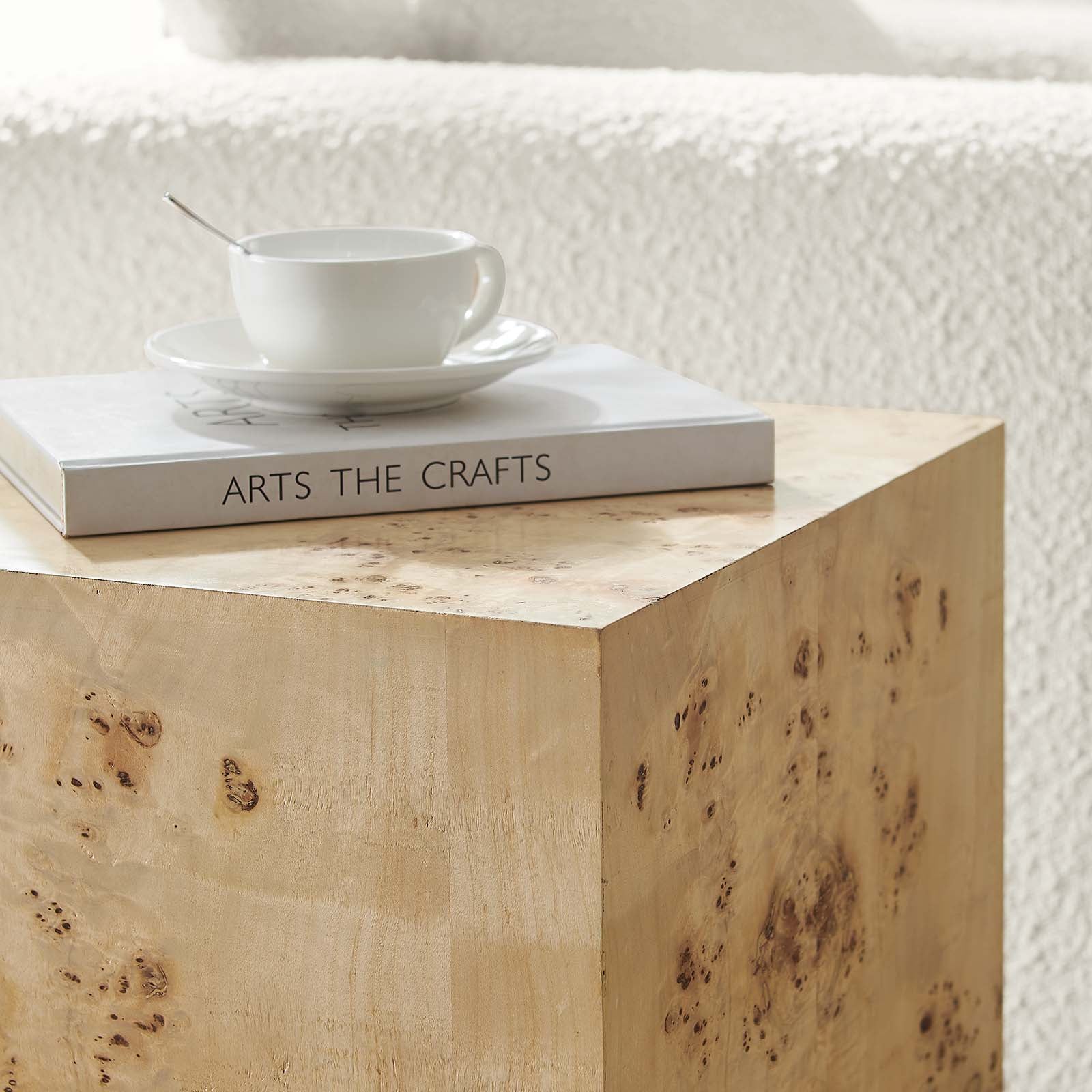 Cosmos 16" Square Burl Wood Side Table By Modway - EEI-6273 - Image 9