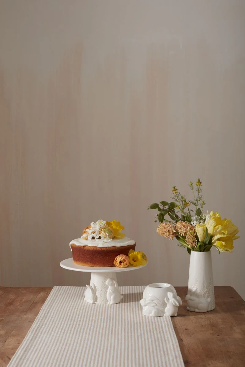 Cottontail Cake Plate 11.75" x  5.25" By Accent Decor - Image 4