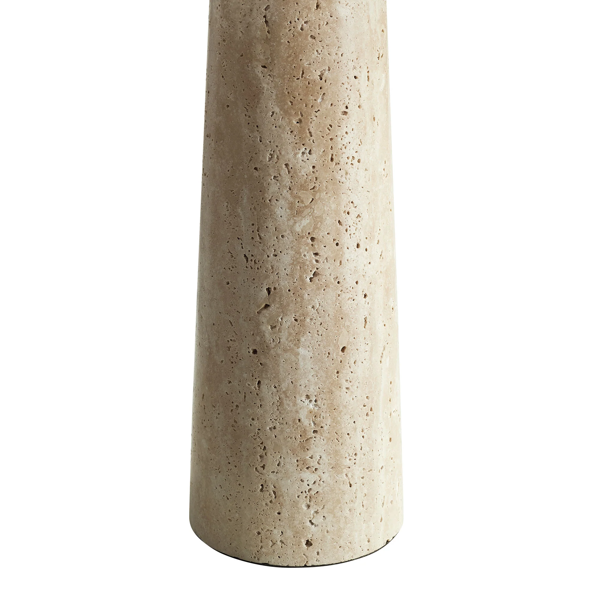 Cove Travertine Table Lamp With Pleated Shade by Modway - Image 7