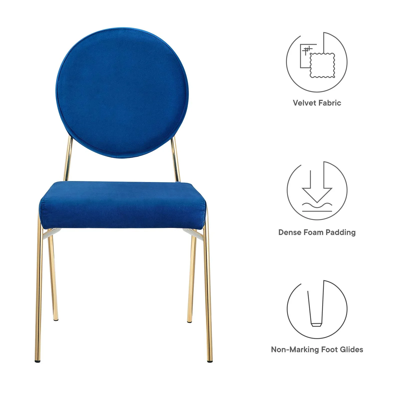 Craft Performance Velvet Dining Side Chair By Modway - EEI-6252 - Image 35