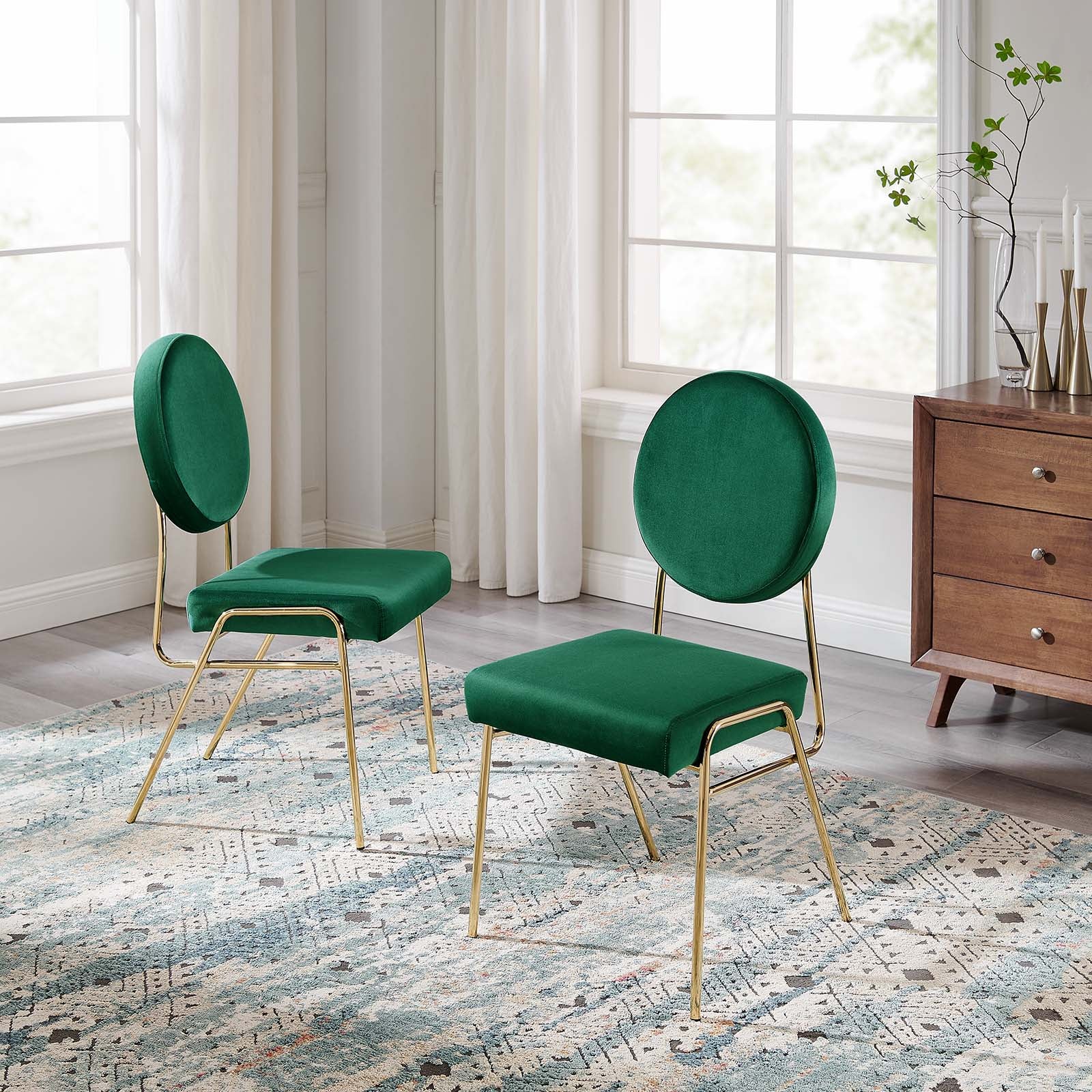 Craft Performance Velvet Dining Side Chairs - Set of 2 By Modway - EEI-6581 - Image 15