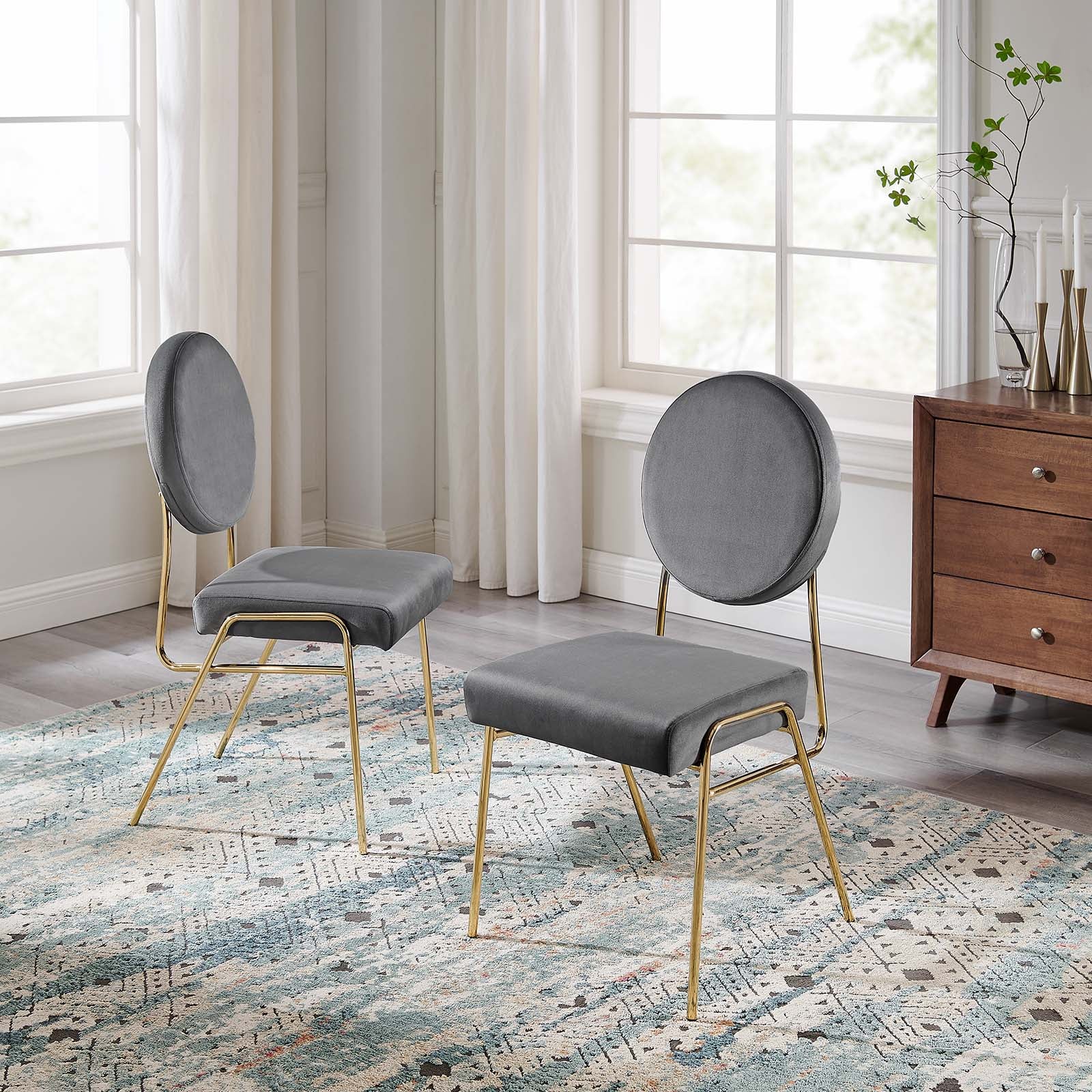 Craft Performance Velvet Dining Side Chairs - Set of 2 By Modway - EEI-6581 - Image 26