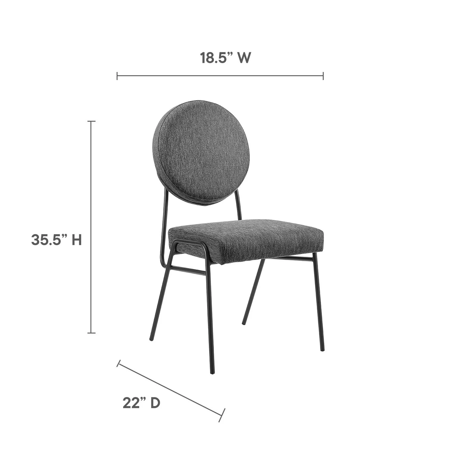 Craft Upholstered Fabric Dining Side Chairs By Modway - EEI-6253 - Image 14