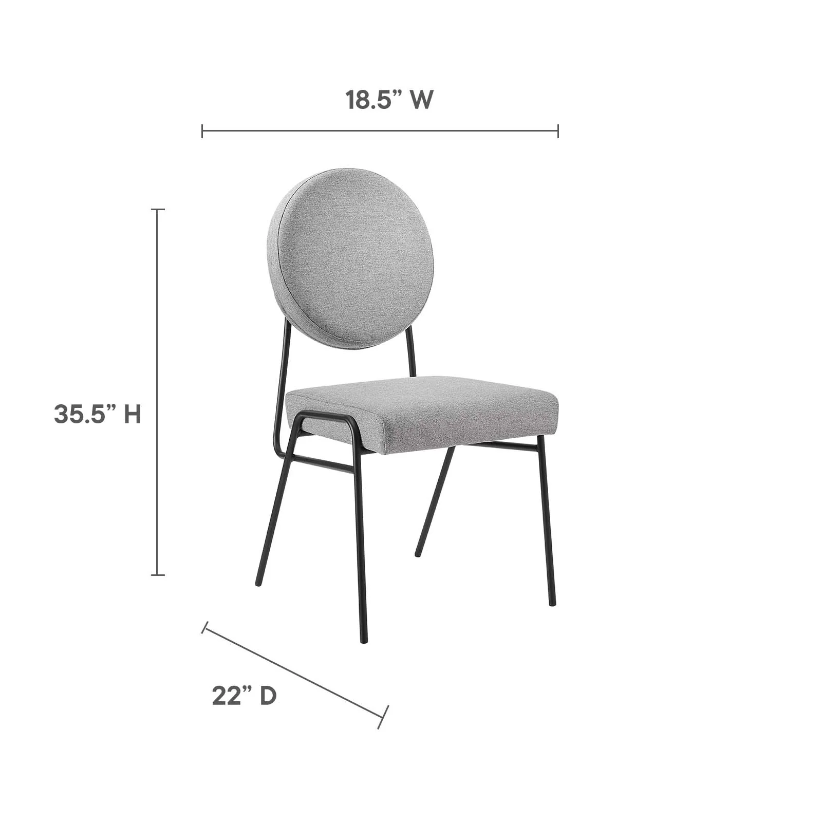 Craft Upholstered Fabric Dining Side Chairs By Modway - EEI-6253 - Image 22