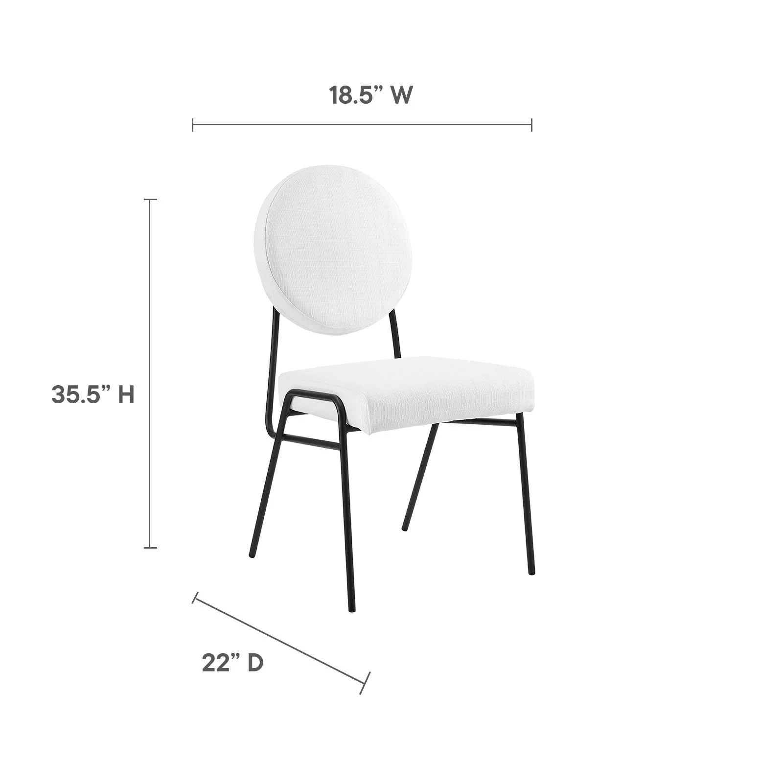 Craft Upholstered Fabric Dining Side Chairs By Modway - EEI-6253 - Image 30