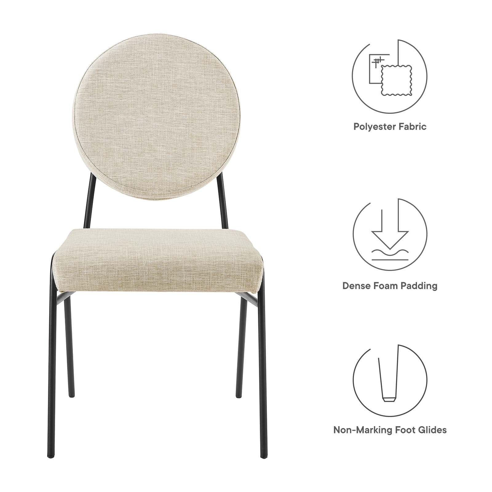 Craft Upholstered Fabric Dining Side Chairs By Modway - EEI-6253 - Image 8