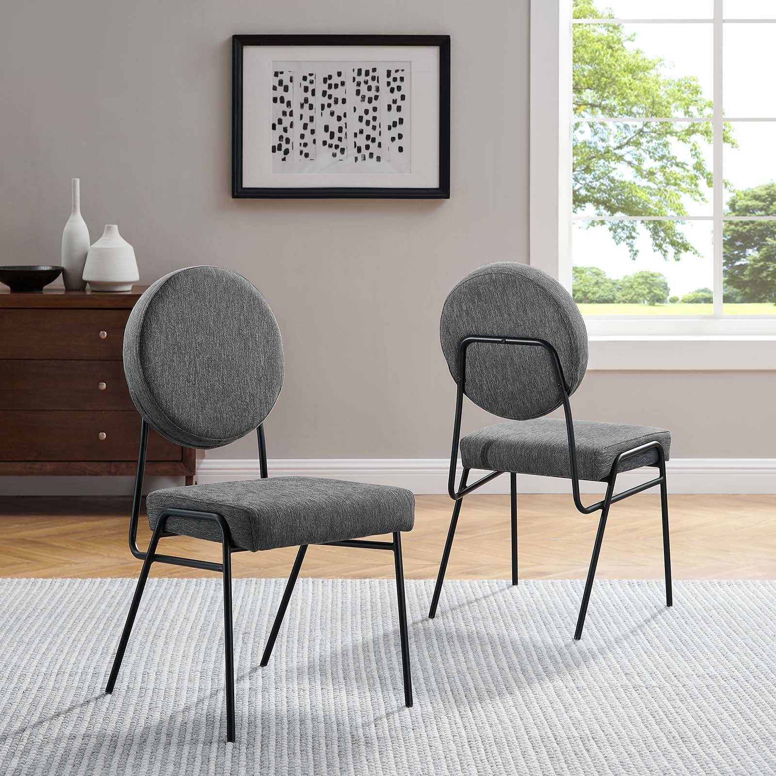 Craft Upholstered Fabric Dining Side Chairs - Set of 2 By Modway - EEI-6582 - Image 13