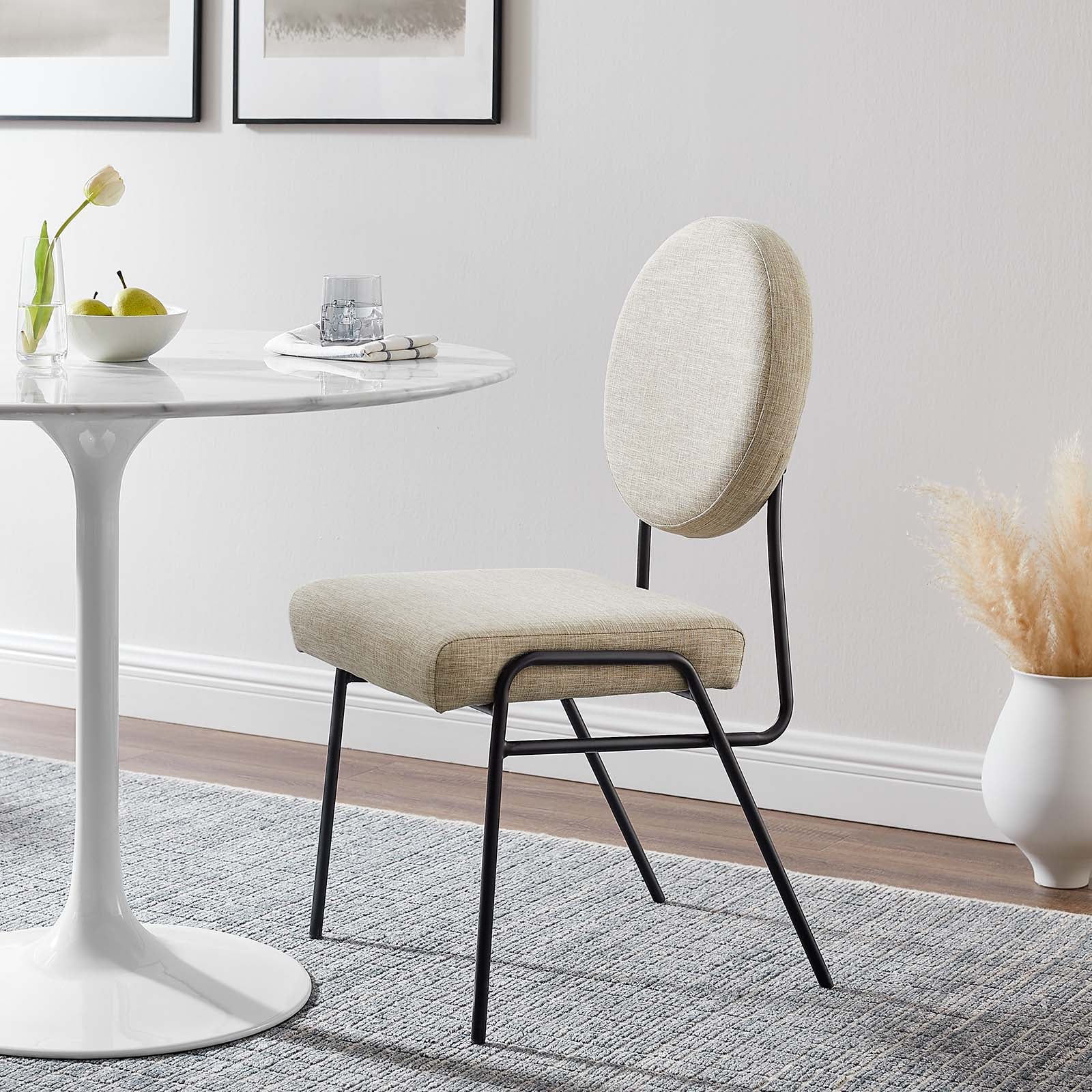 Craft Upholstered Fabric Dining Side Chairs - Set of 2 By Modway - EEI-6582 - Image 3