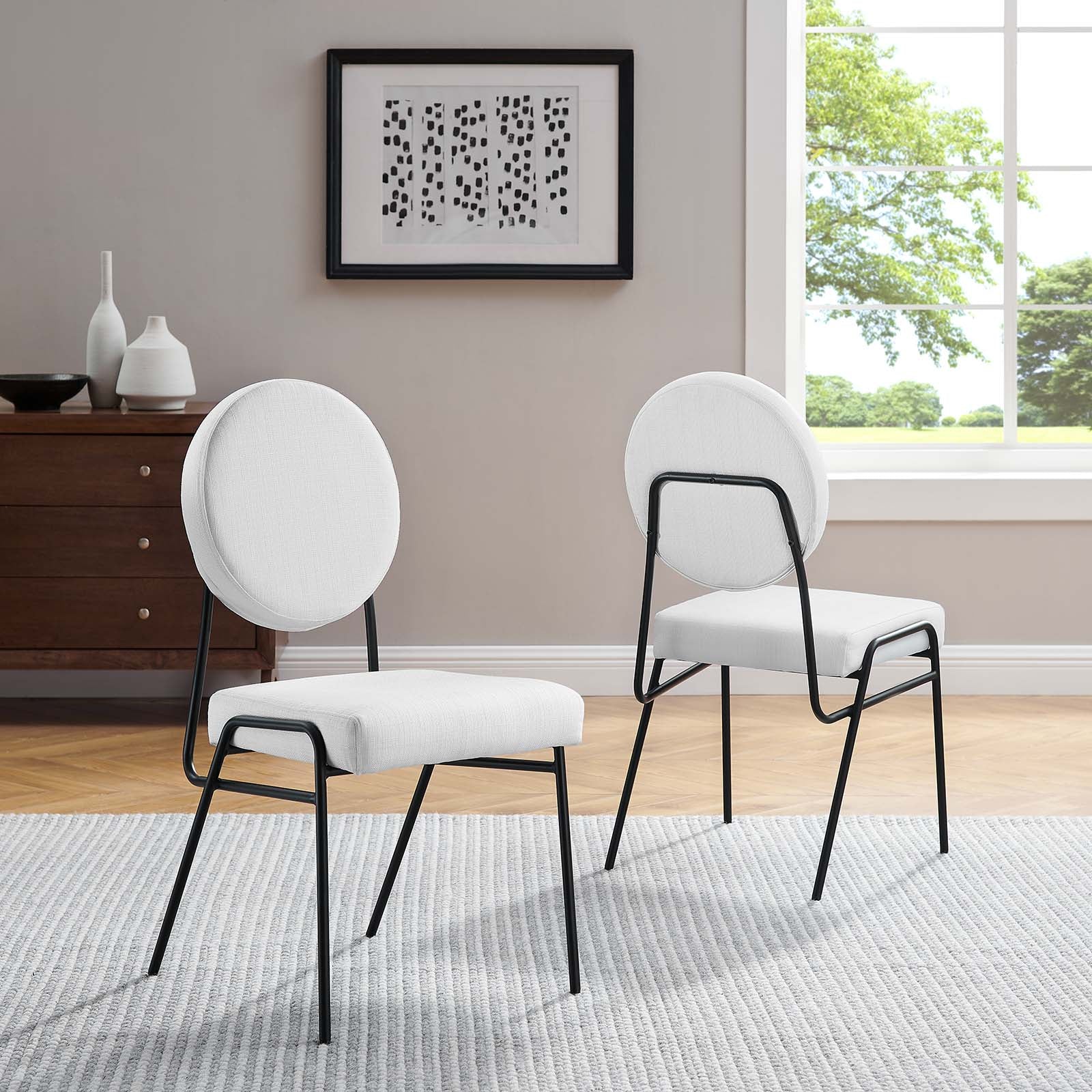 Craft Upholstered Fabric Dining Side Chairs - Set of 2 By Modway - EEI-6582 - Image 33